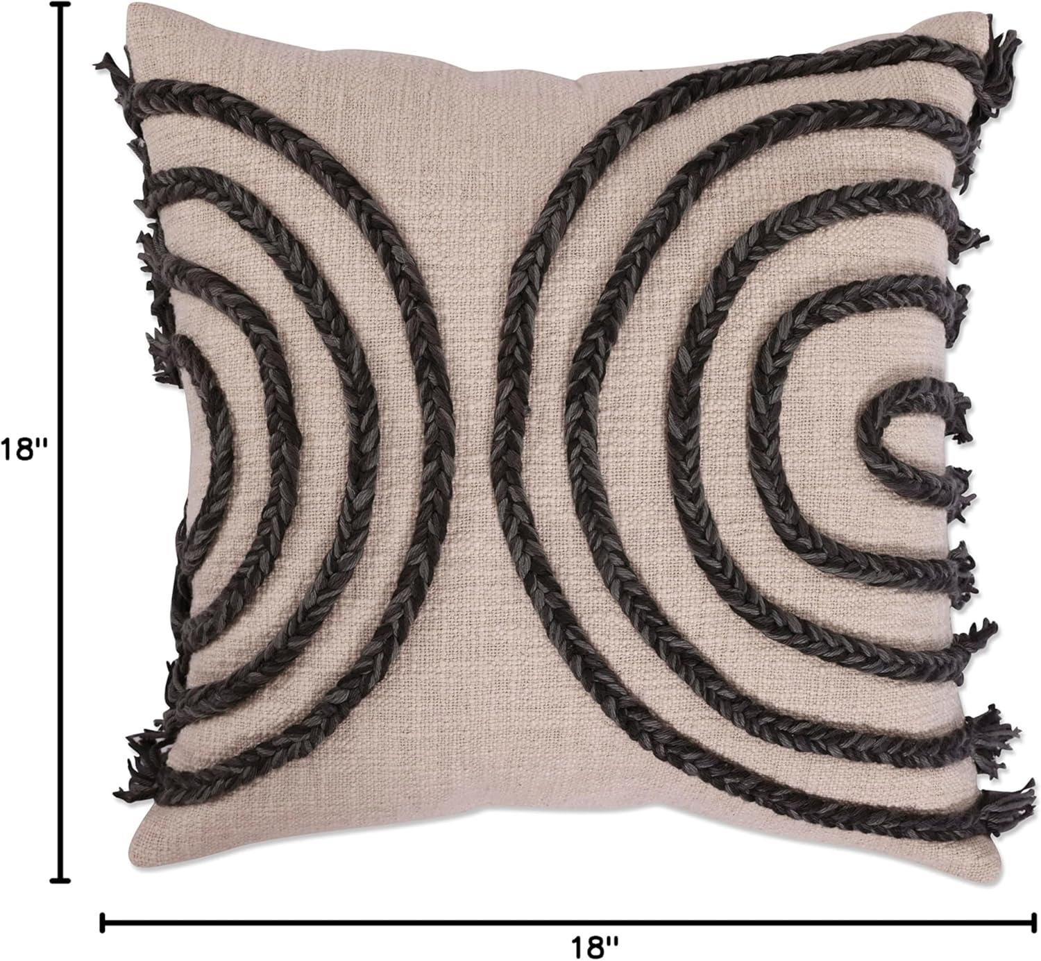 Tassels Cotton Throw Pillow