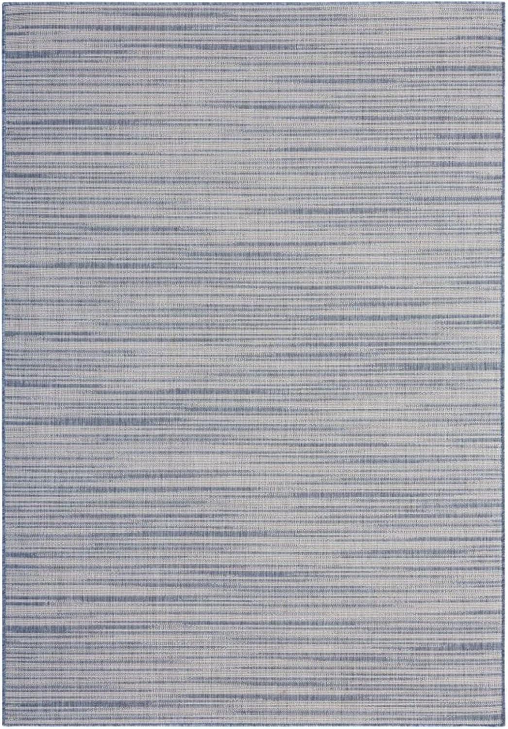 Nicole Miller Abstract Blue Indoor / Outdoor Area Rug