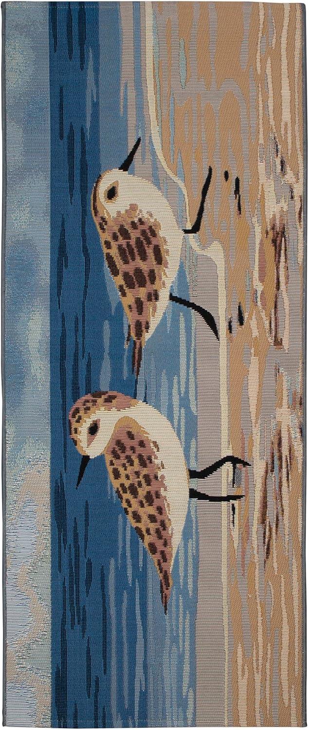 Liora Manne Esencia Sandpipers Indoor/Outdoor Mat Sand 1'11" x 4'11"