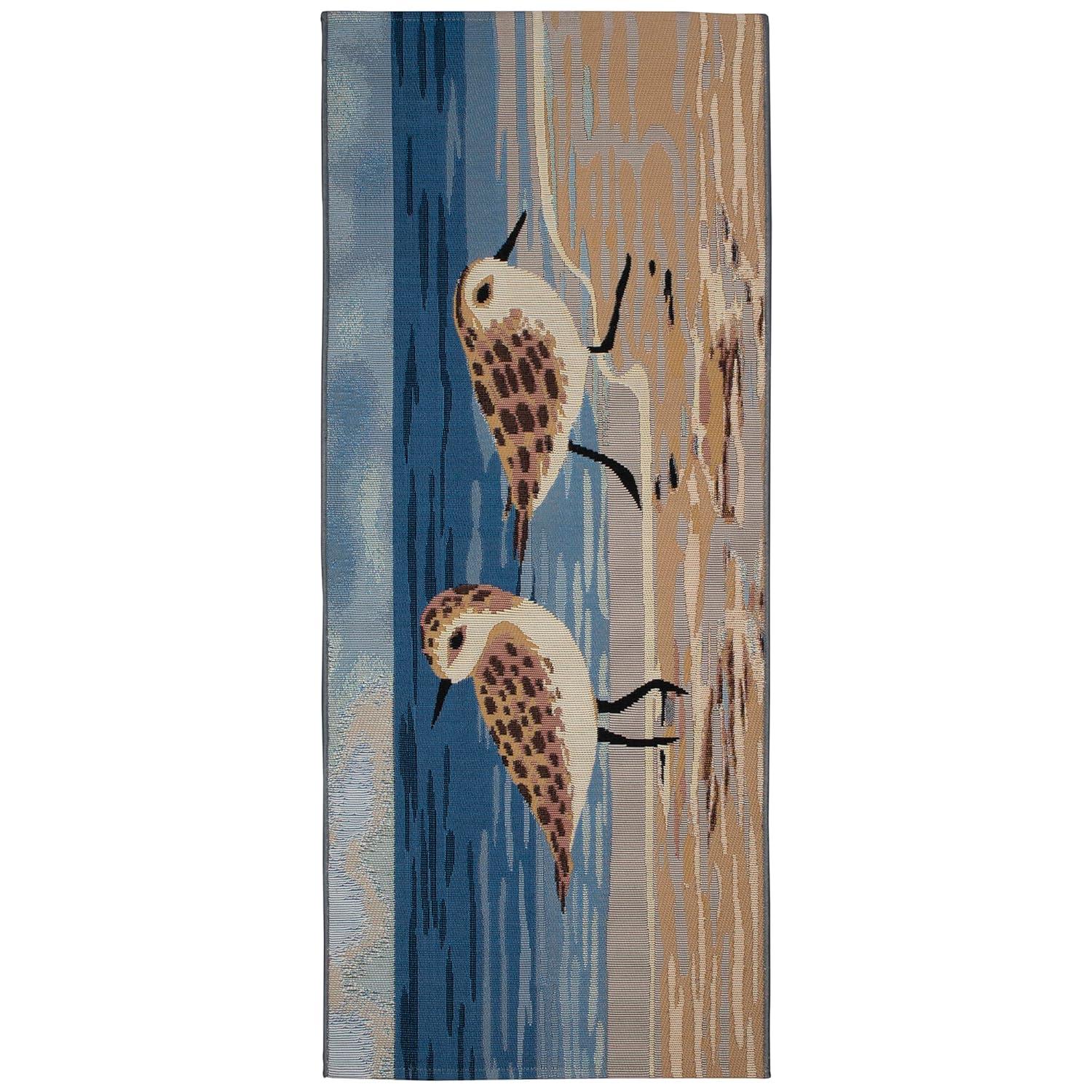 Liora Manne Esencia Sandpipers Indoor/Outdoor Mat Sand 1'11" x 4'11"