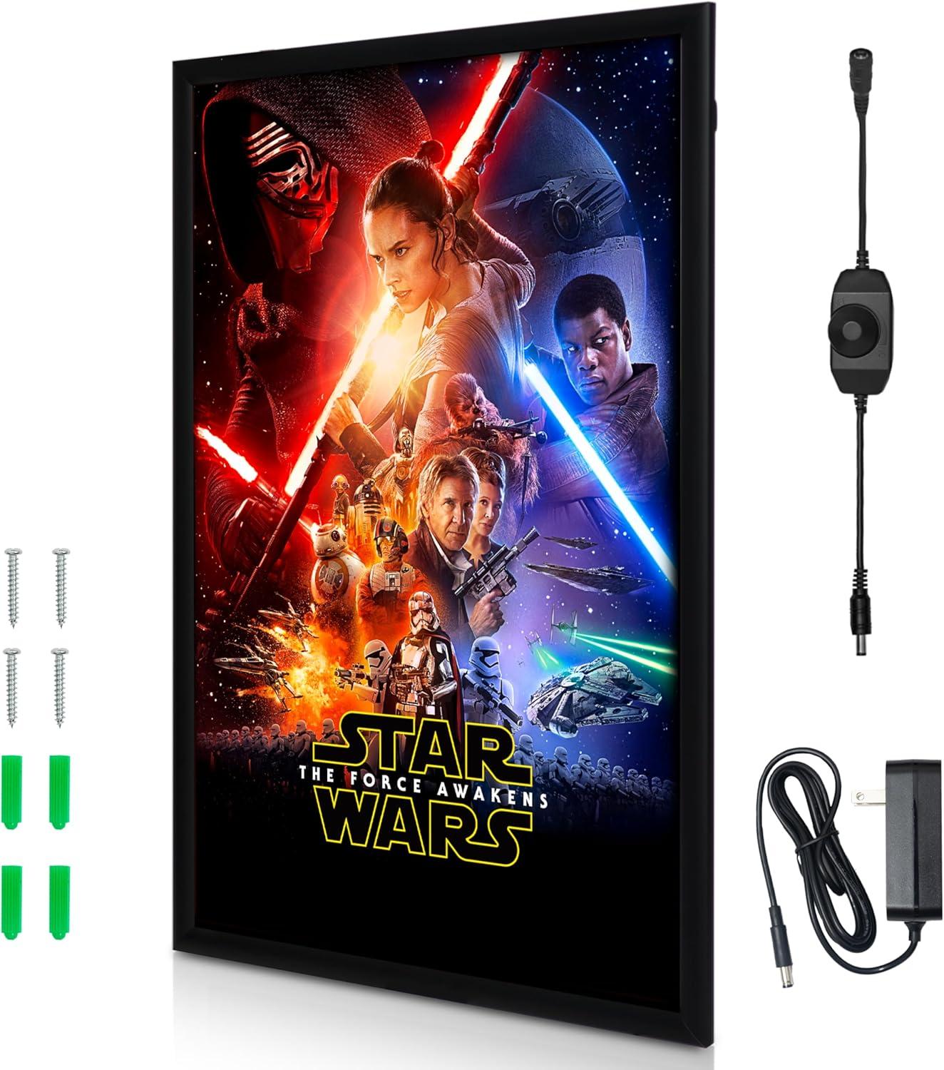 Nexaframe Nexaframe LED Backlit Movie Poster Frame - Snap - Black