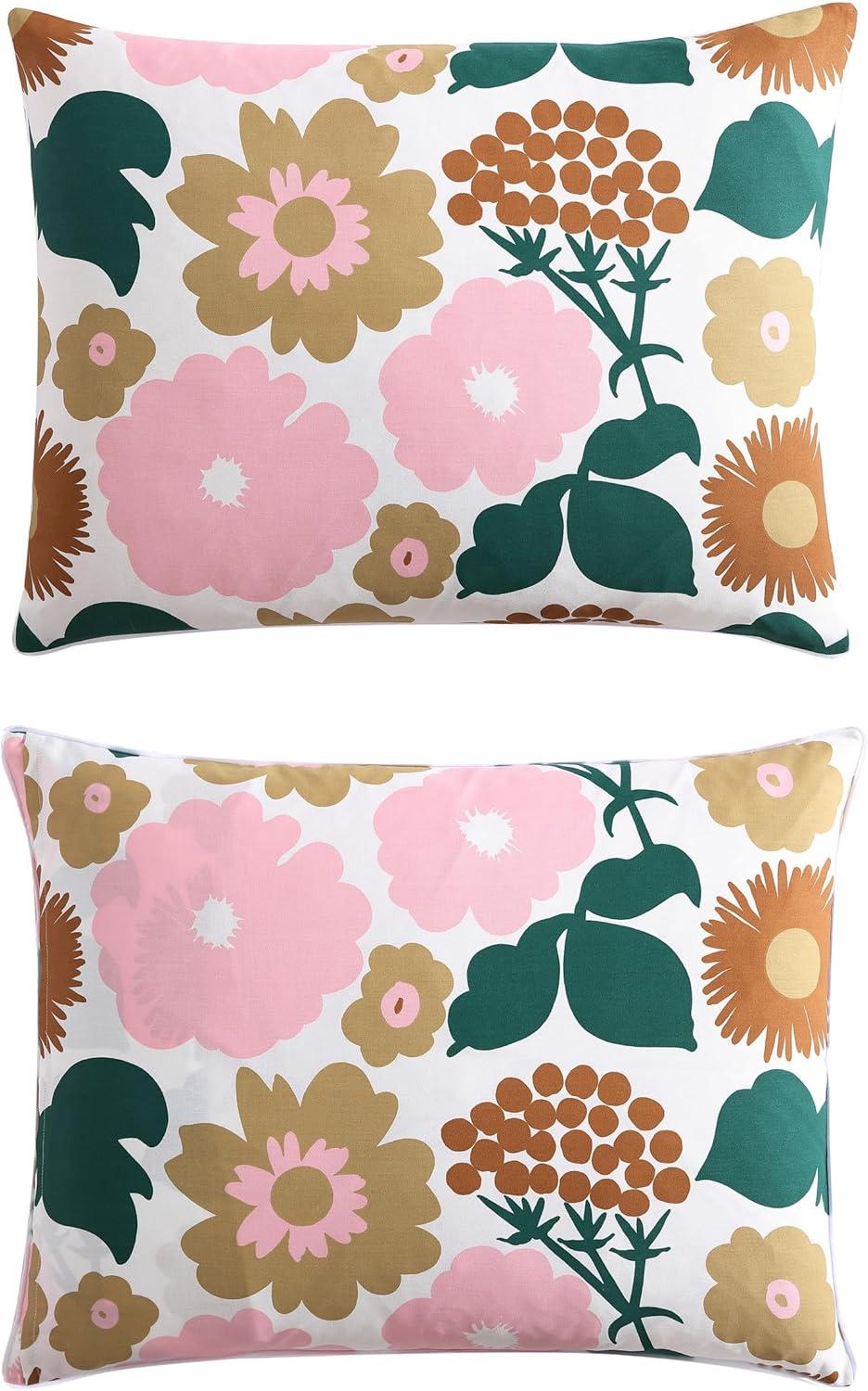 Marimekko Pieni Kukkatori Pink Cotton Duvet Cover Set