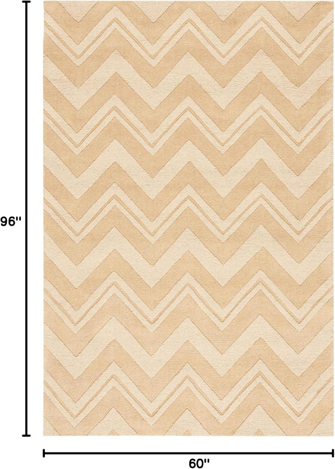 Nishi Hand Loomed Wool Chevron Rug
