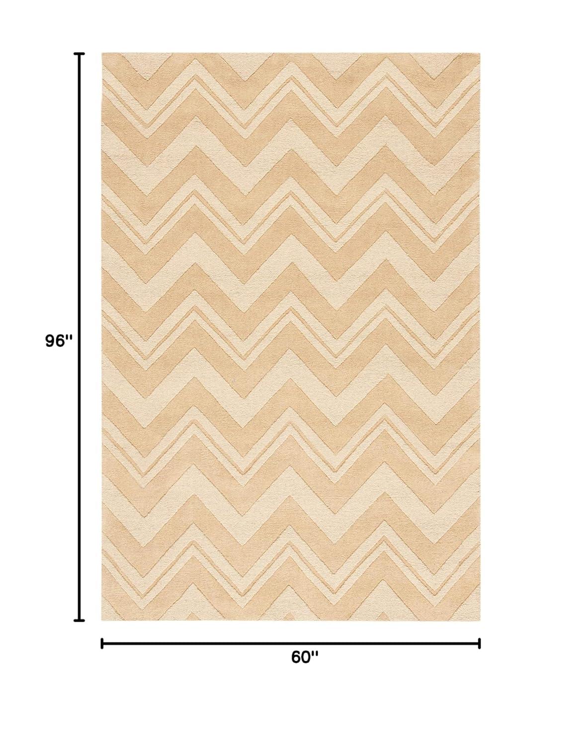 Nishi Hand Loomed Wool Chevron Rug