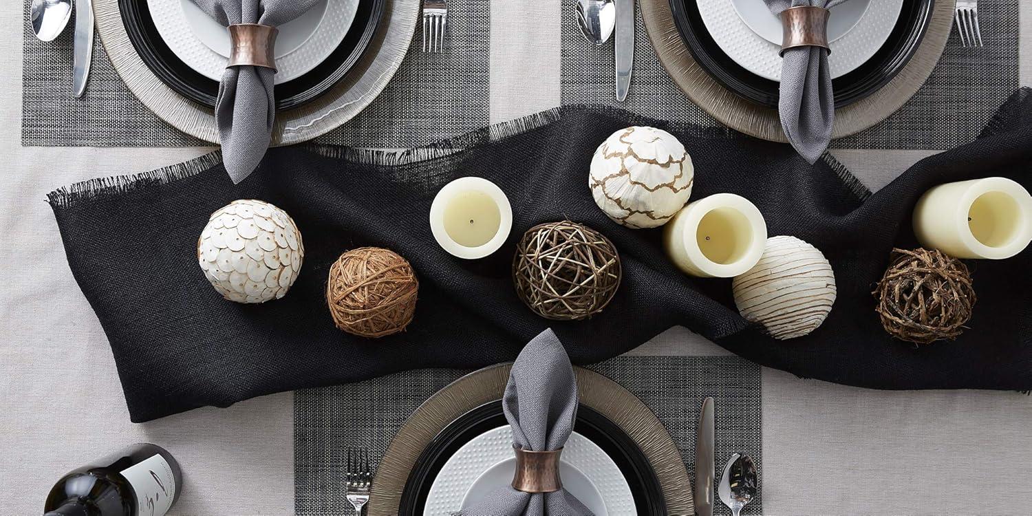 Grey Tweed PVC Placemat (Set of 6)