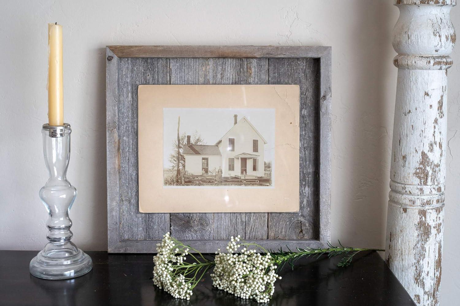Millwood Pines Nasim Weathered Gray Wood Matte Picture Frame
