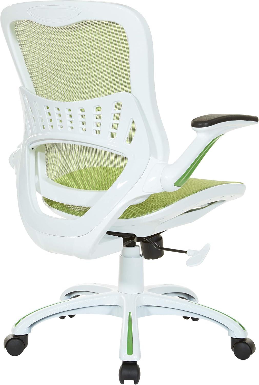 OSP Home Furnishings Riley Office Chair with Green Mesh