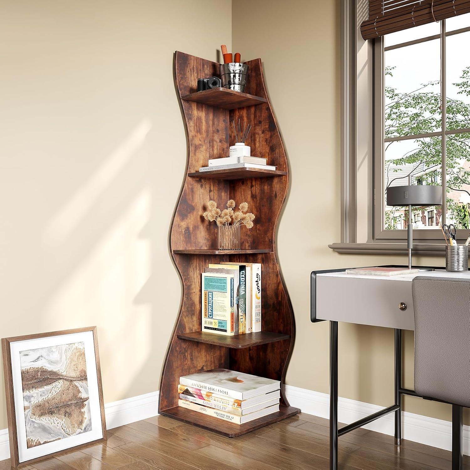 Millwood Pines Arhab Corner Bookcase