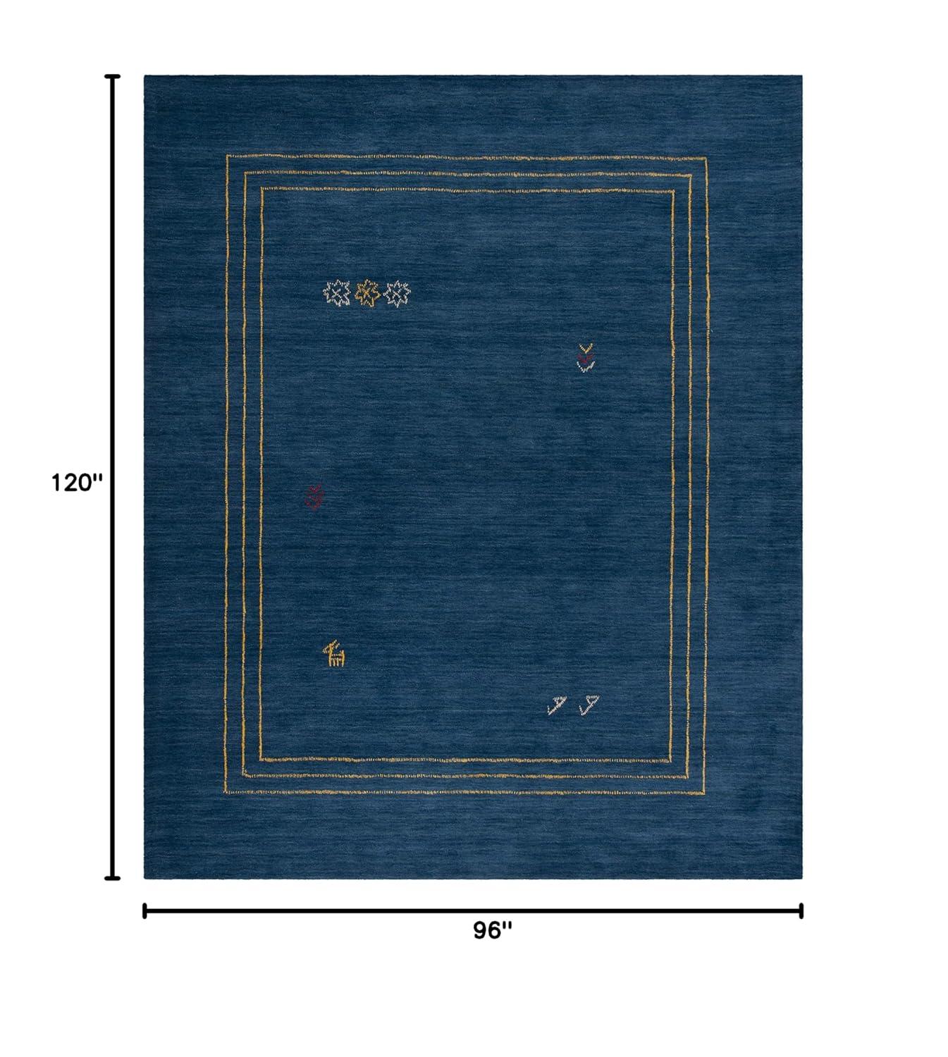 Himalaya HIM588 Hand Loomed Area Rug - Blue/Multi - 8'x10' - Safavieh.