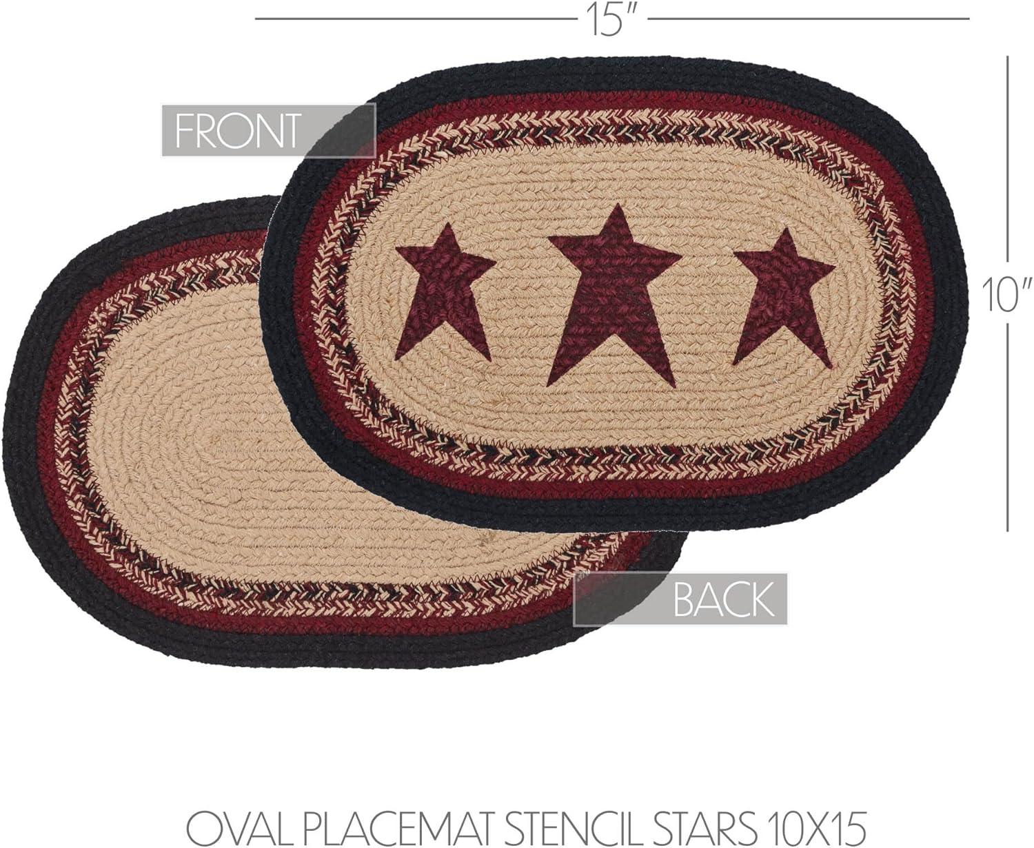 VHC Brands Connell Geometric Oval Placemat