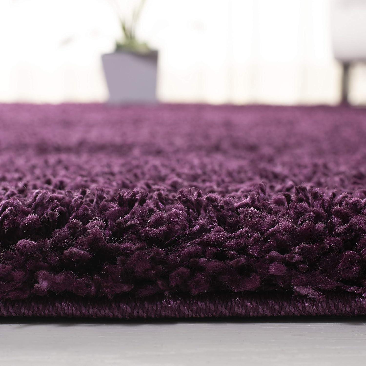 Shag SG151 Power Loomed Indoor Area Rug - Purple - 5'3"x7'6" - Safavieh.