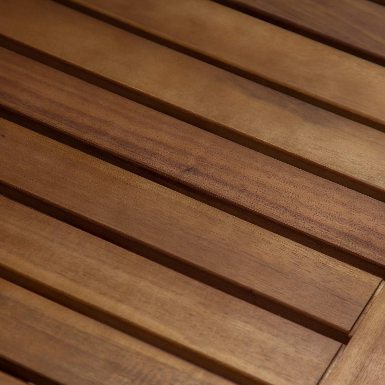 17 Stories Farmhouse Outdoor Iron Frame Picnic Bench