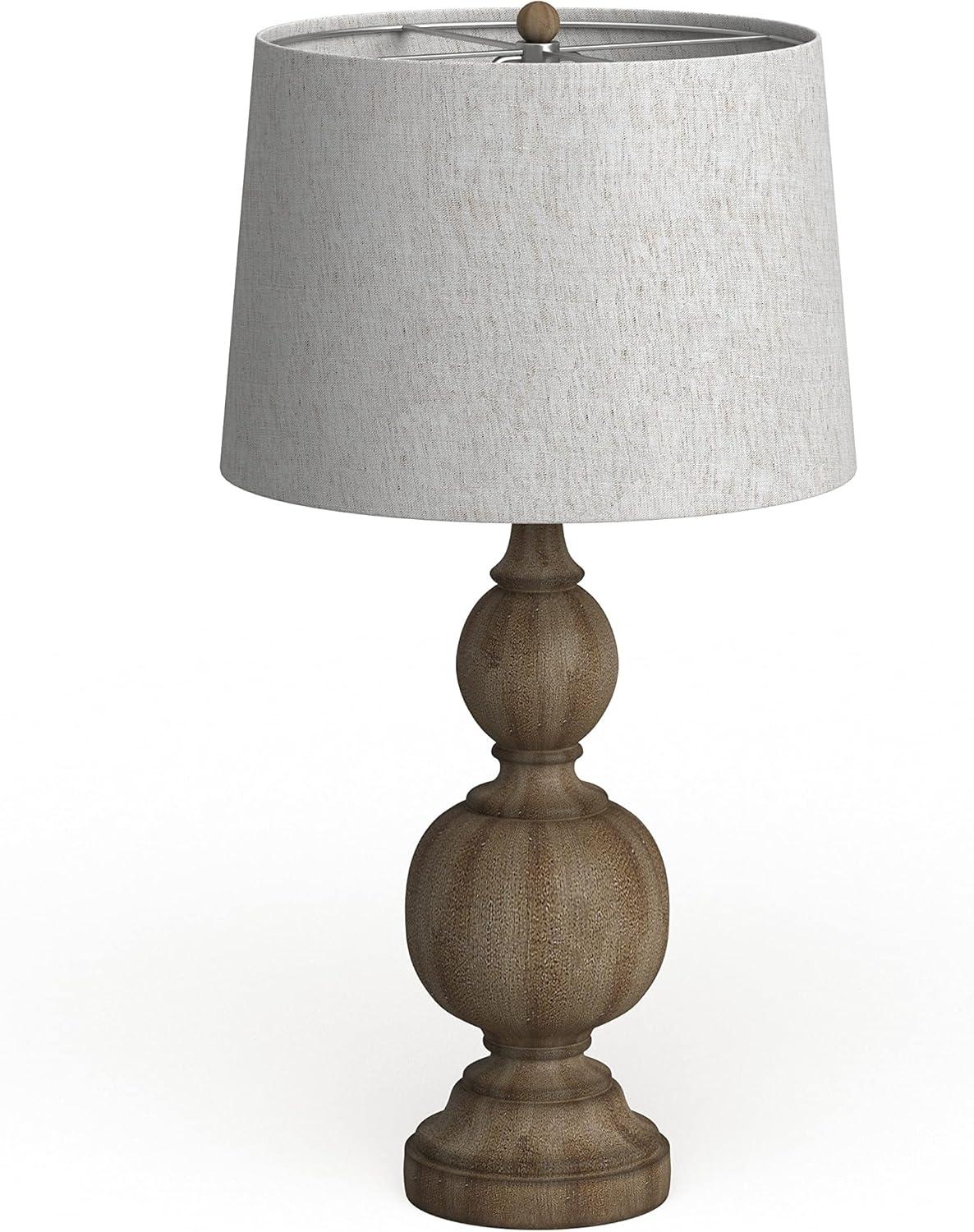 Safavieh Araceli 31.5 in. H Gourd Table Lamp, Brown, Set of 2