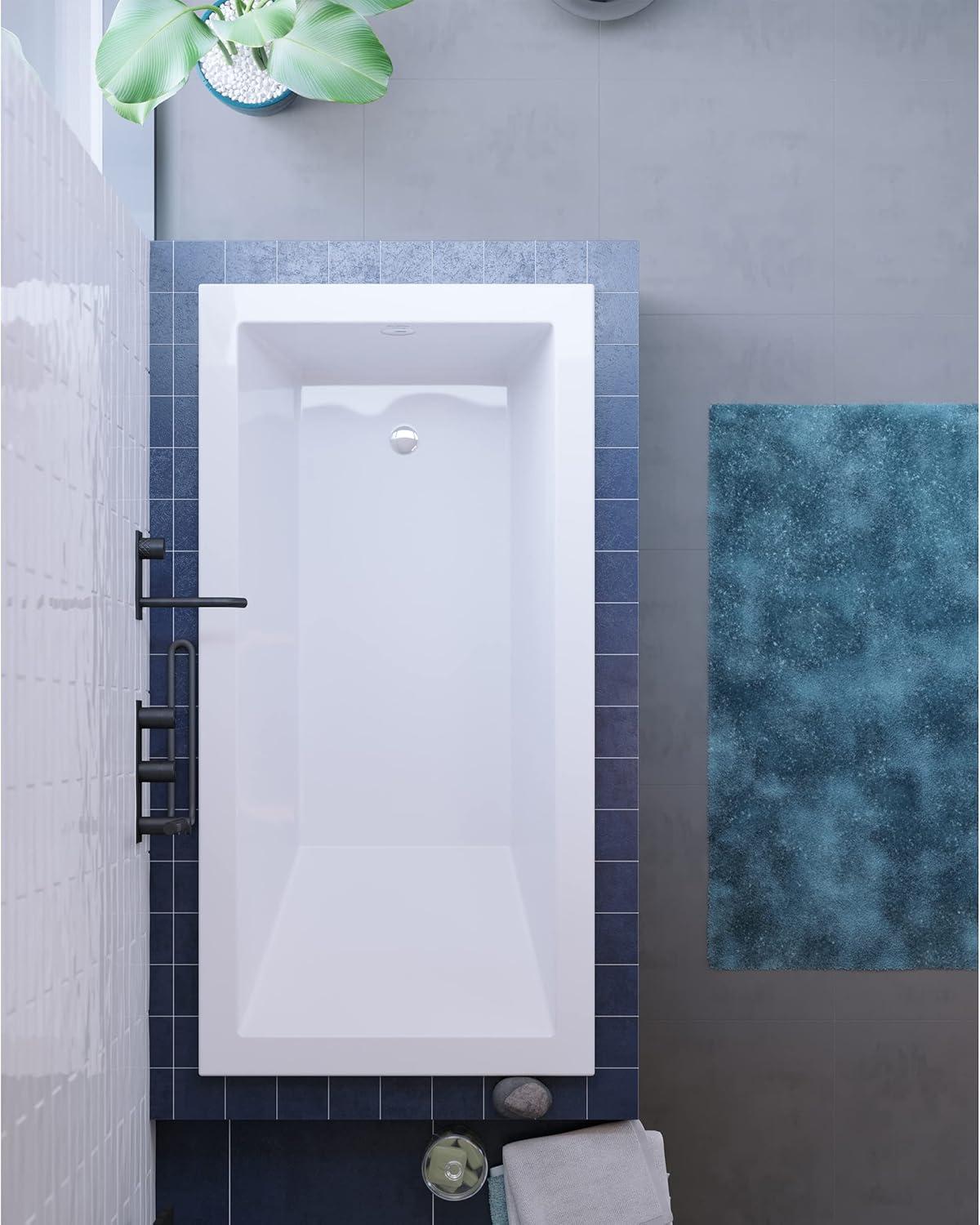 Voltaire 60" x 30" Reversible Drain Drop-In Bathtub