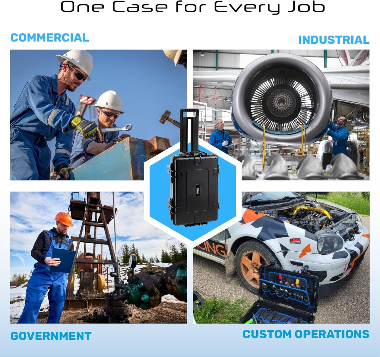 B&W International BW International - Spacious and Convertible Tool Case for Service Technician - Jumbo 6700