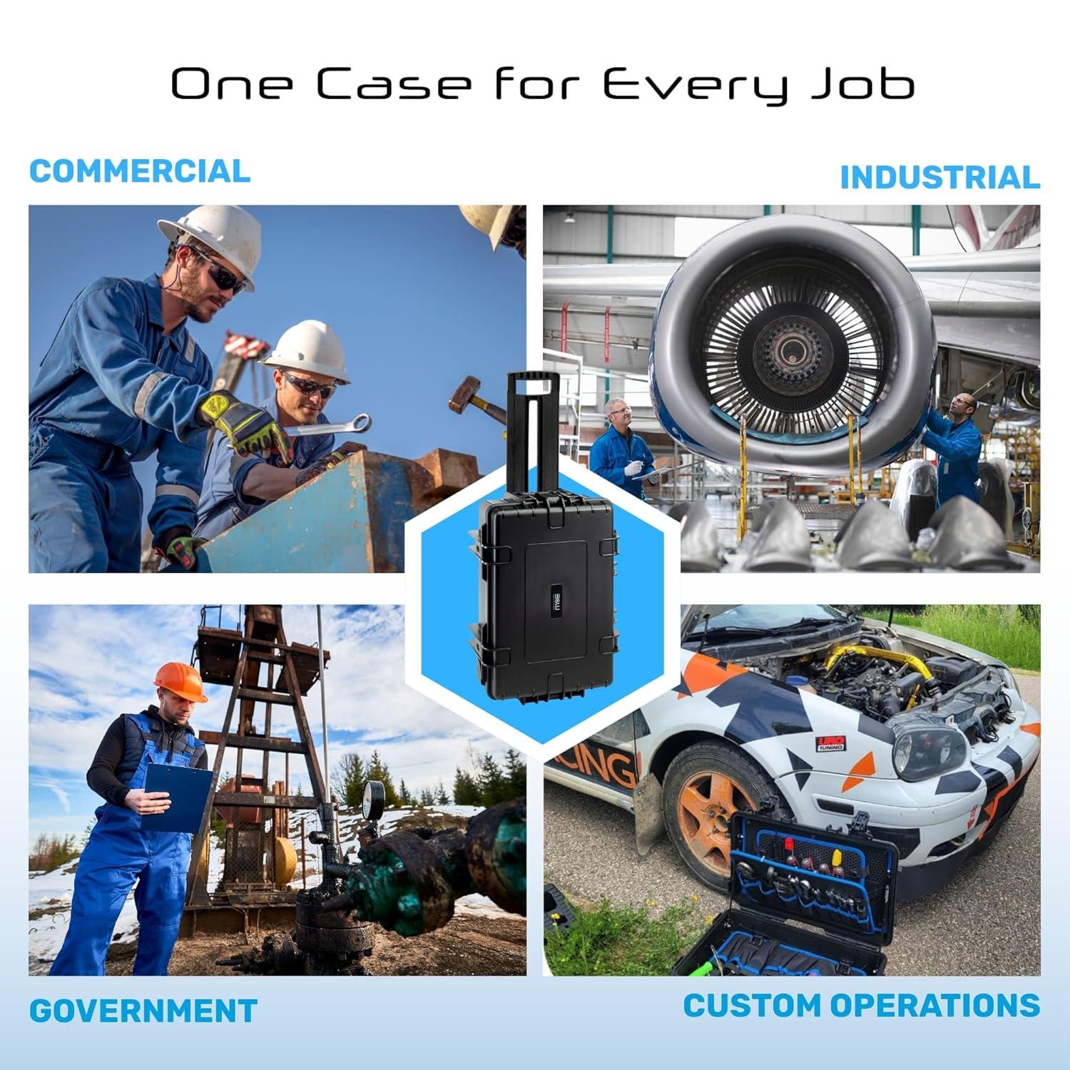 B&W International BW International - Spacious and Convertible Tool Case for Service Technician - Jumbo 6700