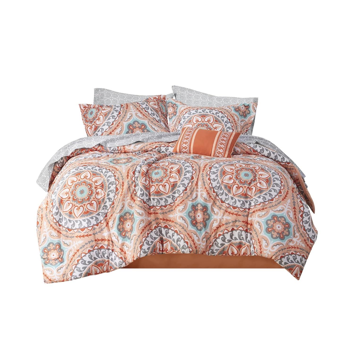 Estrin 9 PC Comforter Set with Cotton Bed Sheets
