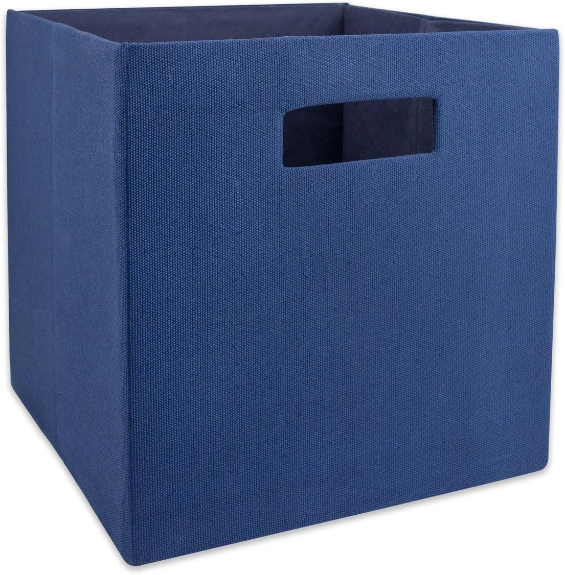 DII Polyester Cube Solid Nautical Blue Square