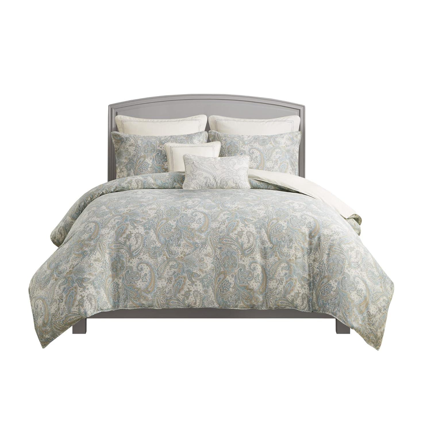 Beach House Coastal Cotton Reversible Duvet Cover Set
