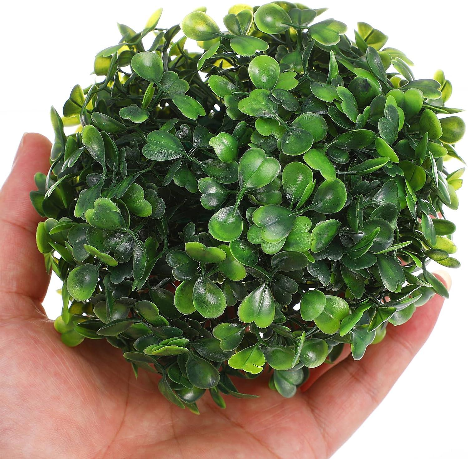 EXCEART 6pcs Topiary Artificial Boxwood Topiary Plant Topiary Tree Substitute Indoor Outdoor Wedding Decor