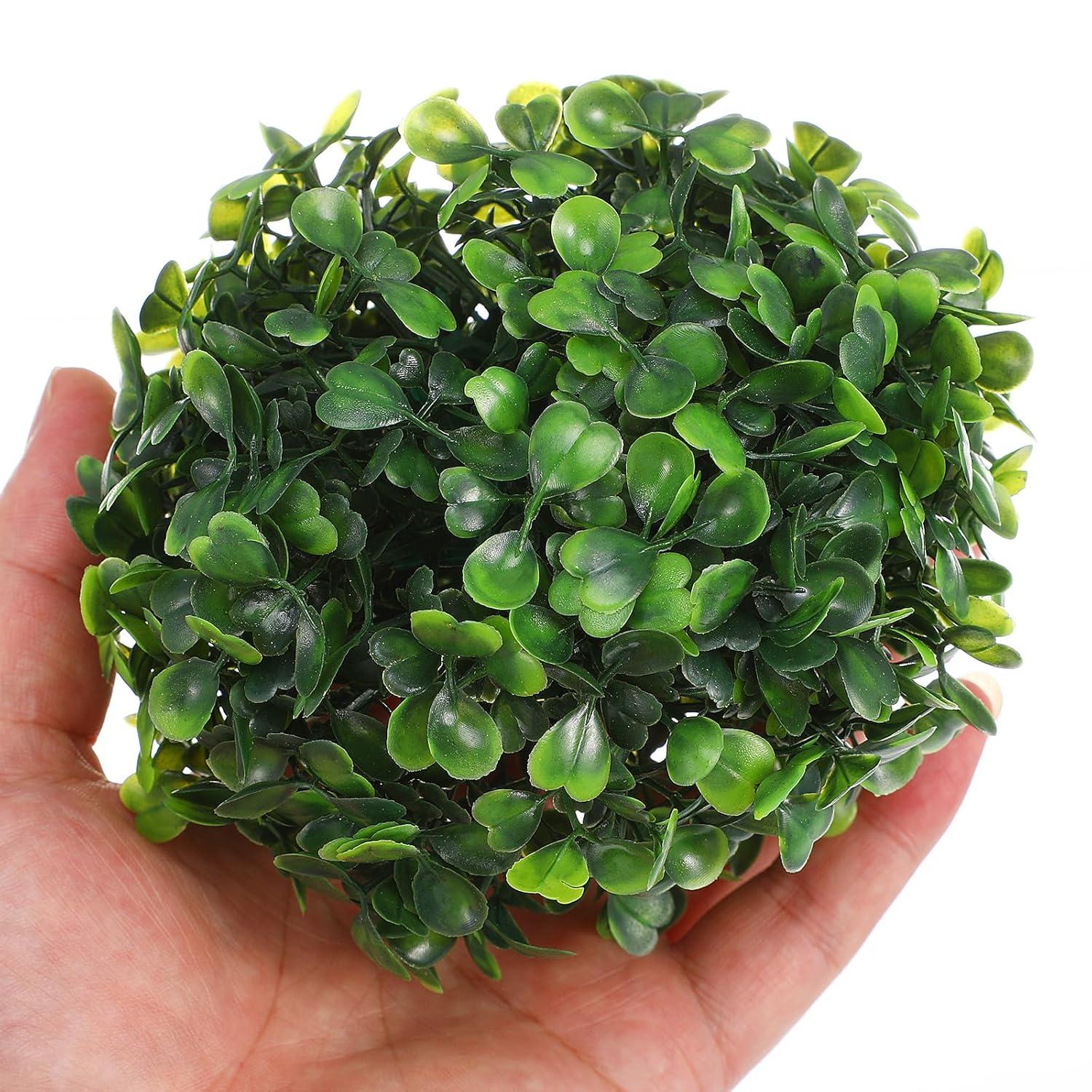 EXCEART 6pcs Topiary Artificial Boxwood Topiary Plant Topiary Tree Substitute Indoor Outdoor Wedding Decor