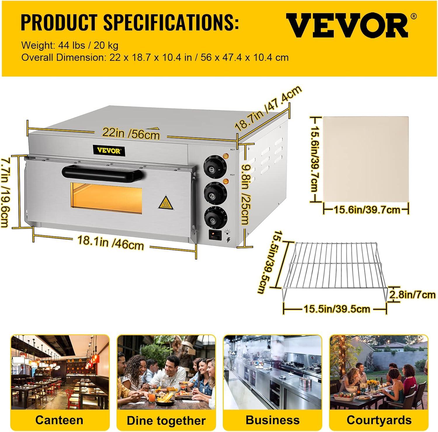 VEVOR Countertop Pizza Oven