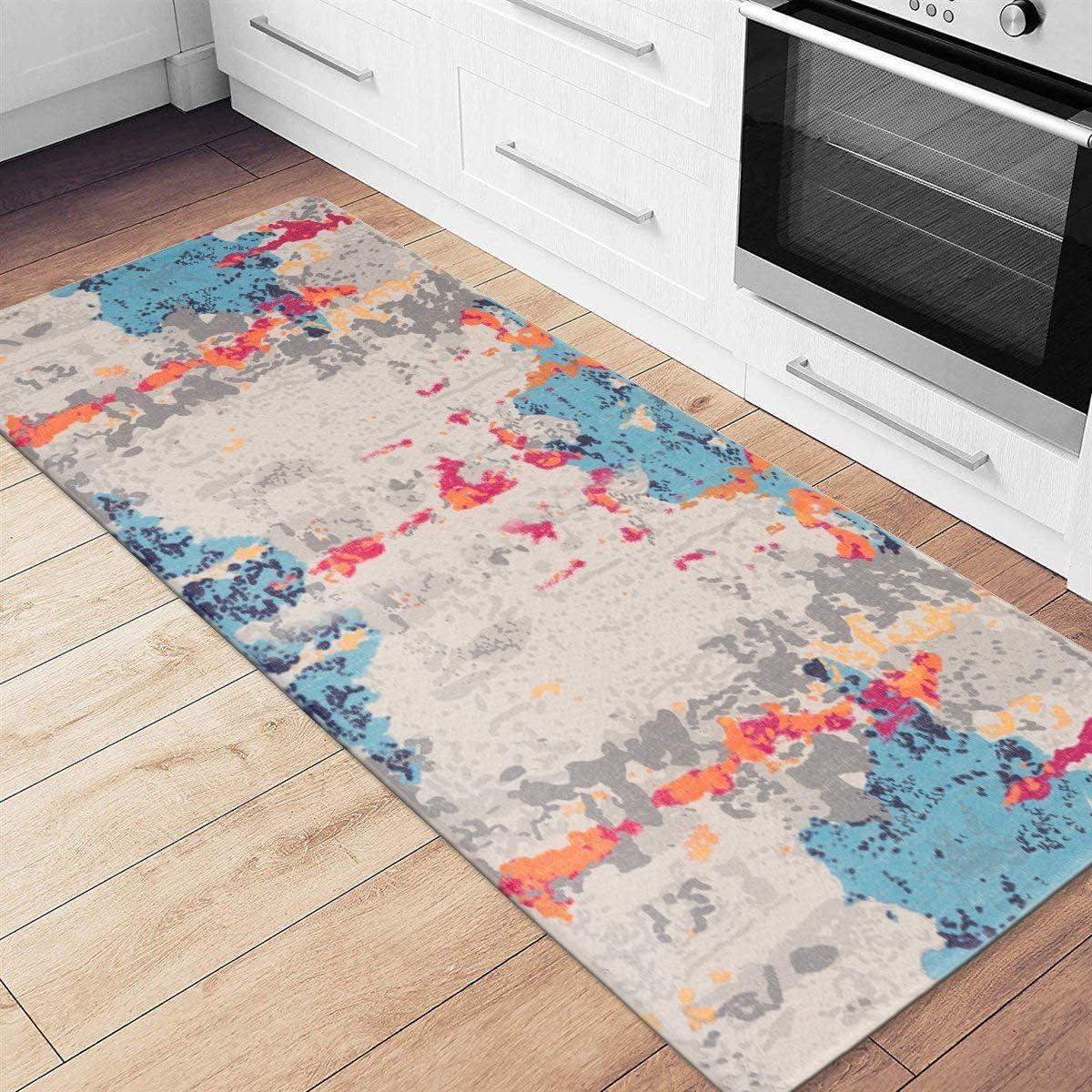 World Rug Gallery Transitional Abstract Anti Fatigue Standing Mat