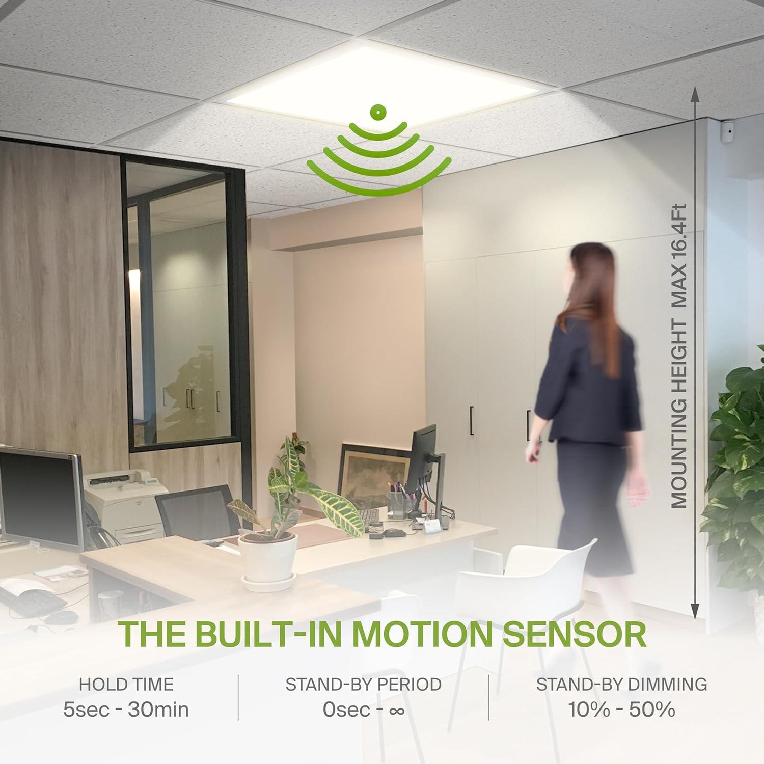 ASD 1x4 Surface Mount Frame for LED Flat Panel Light - Aluminum Surface Mounting Bracket Kit for Drop Ceiling - Low Profile Back-Lit Panels Mount Kit, White