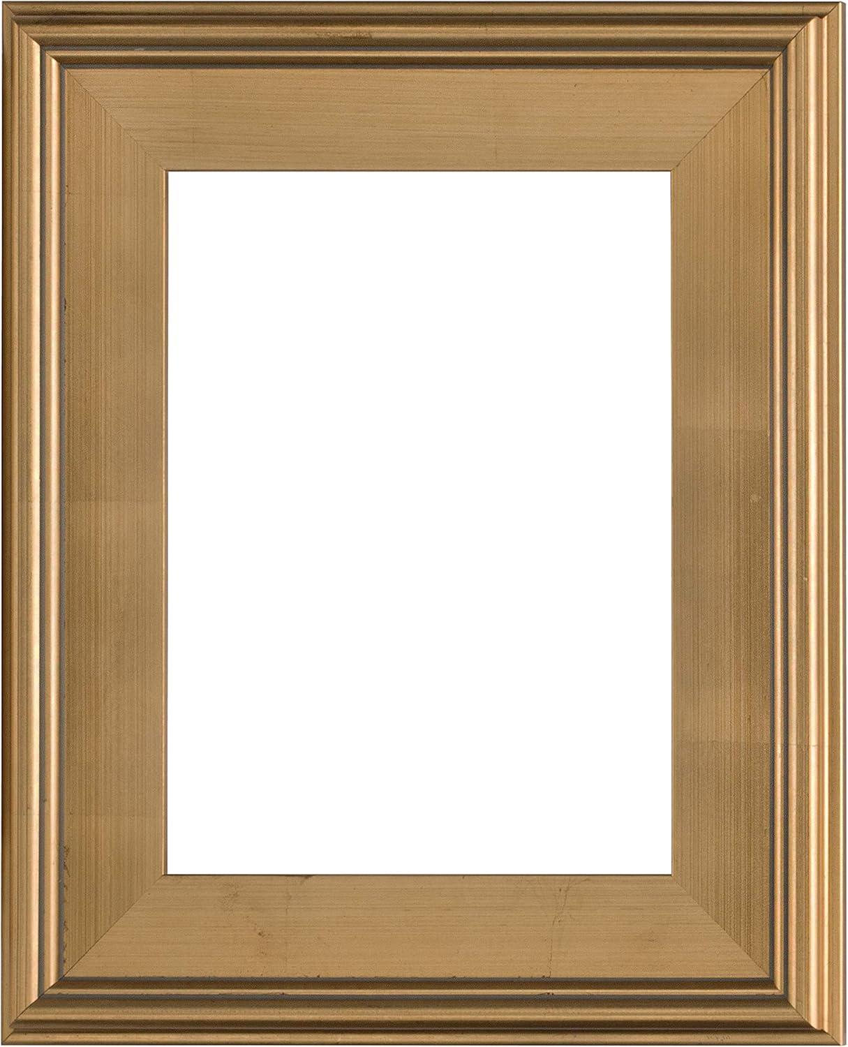 Creative Mark Plein Air Wooden Picture Frame - 16X20 Gold - Professional Single Frame for Art Panels, Stretched Canvas, Pictures and More, glass and backing not included