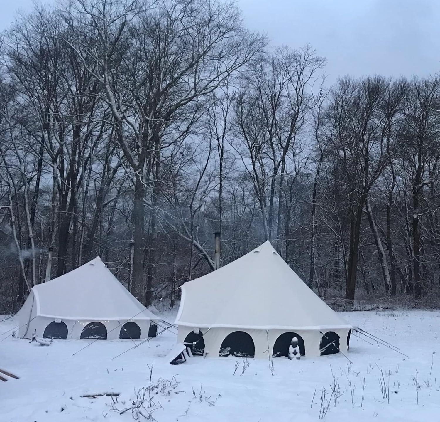 White Duck Outdoors 13ft Avalon Bell Tent (Fire & Water Repellent)