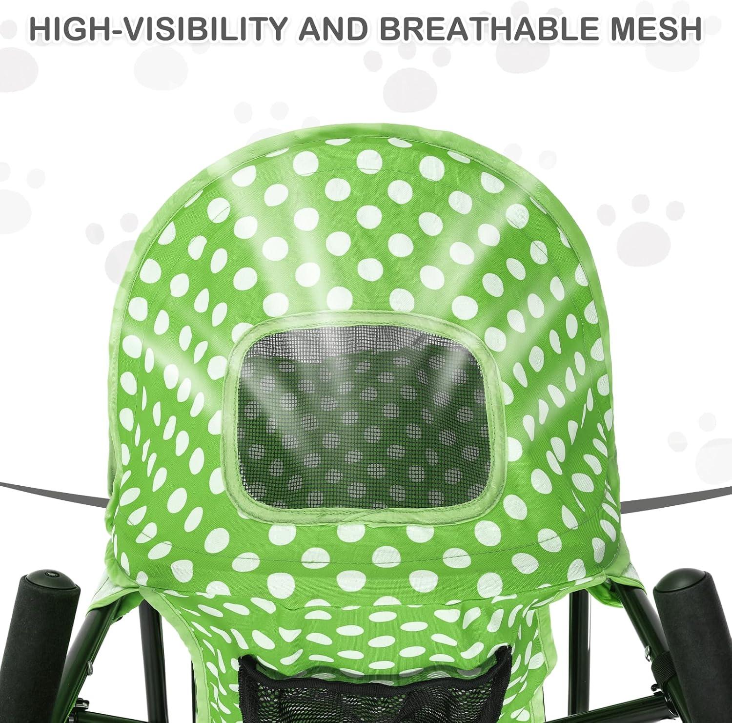 Magshion Pet Stoller Dog Cat Stoller Comfortable Lightweight Stroller With Adjustable Canopy