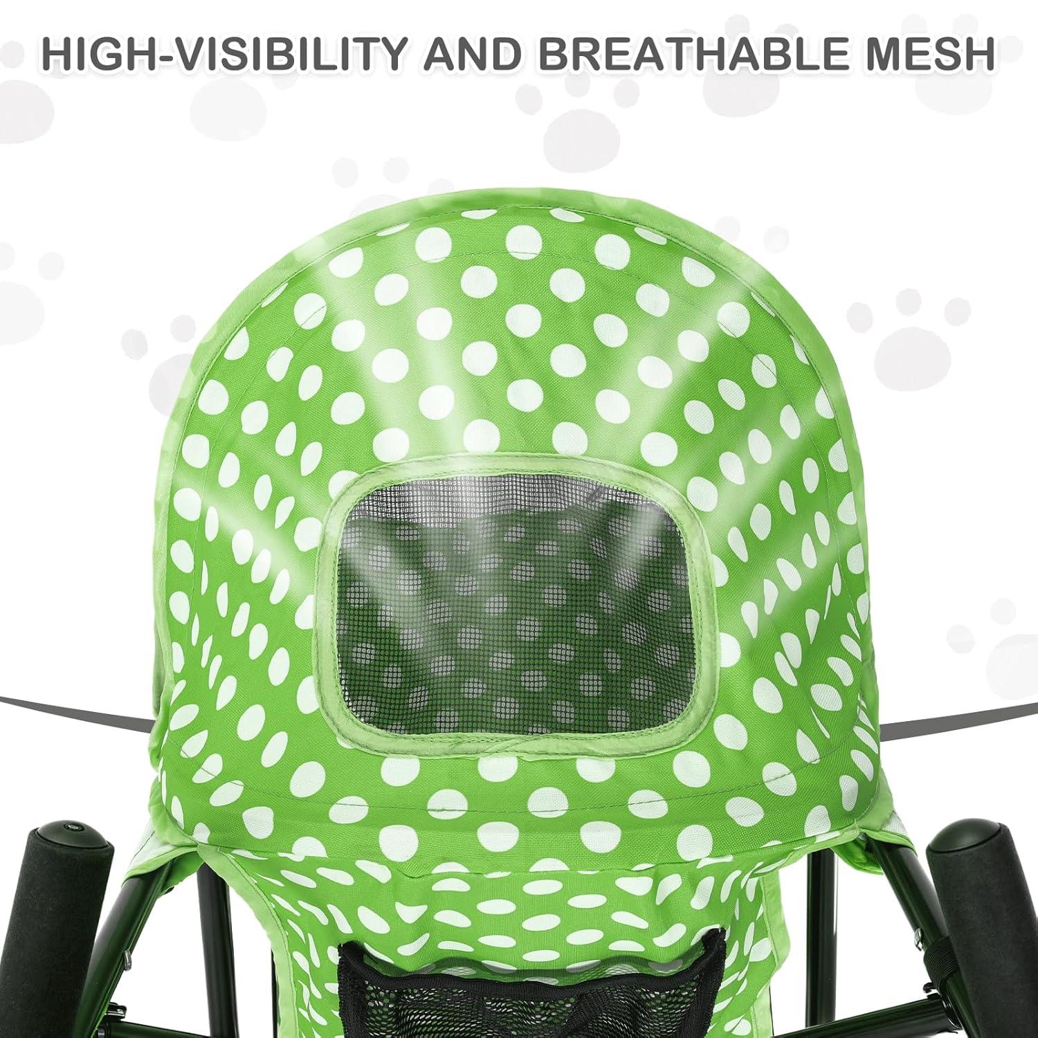 Magshion Pet Stoller Dog Cat Stoller Comfortable Lightweight Stroller With Adjustable Canopy