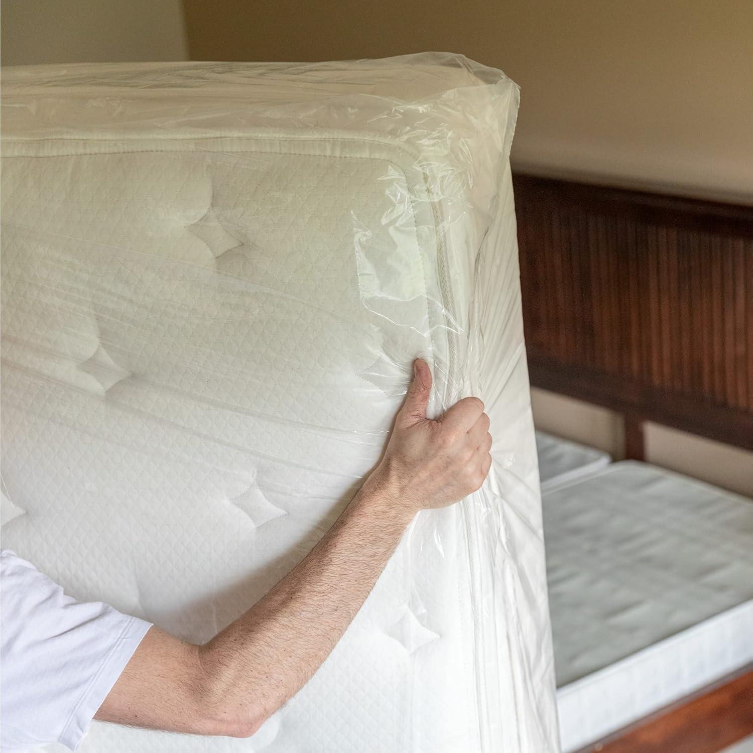 Duck Funda de Colchón Queen/King, 76 x 94 x 12 Pulgadas, Transparente