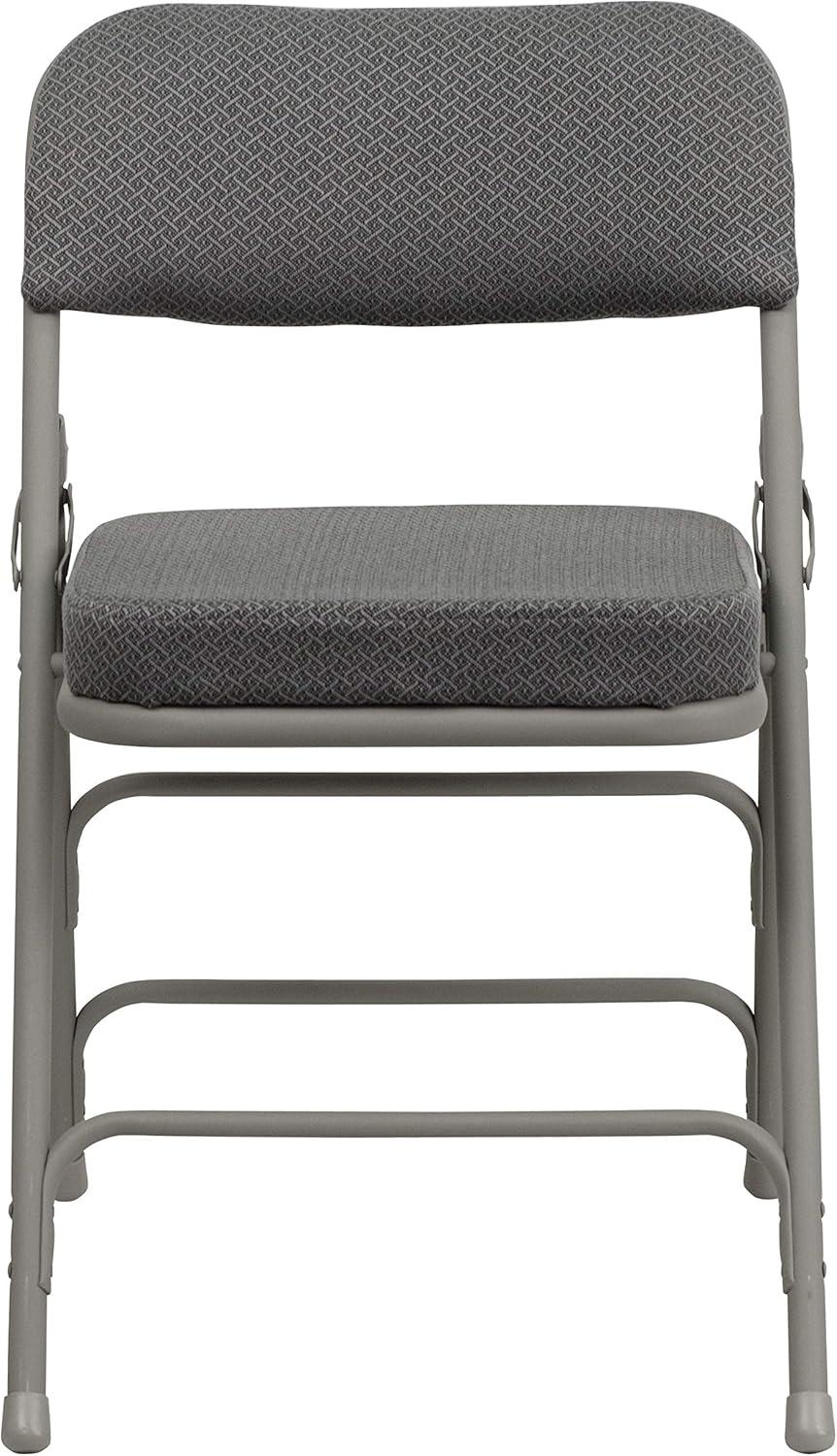 Flash Furniture HERCULES Series Metal Folding Chairs with Padded Seats | Set of 4 Metal Folding Chairs