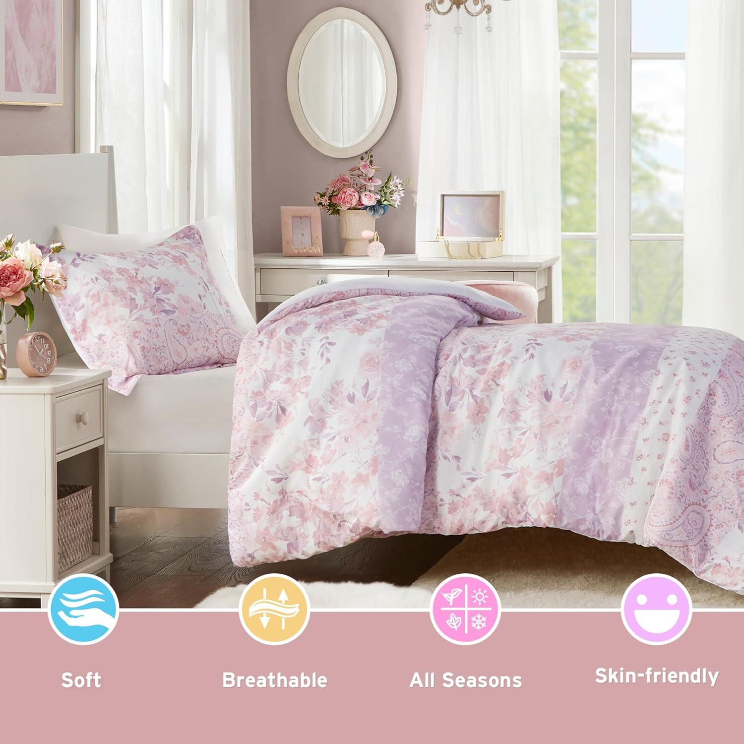 Intelligent Design Oliena Floral Paisley Duvet Cover Set