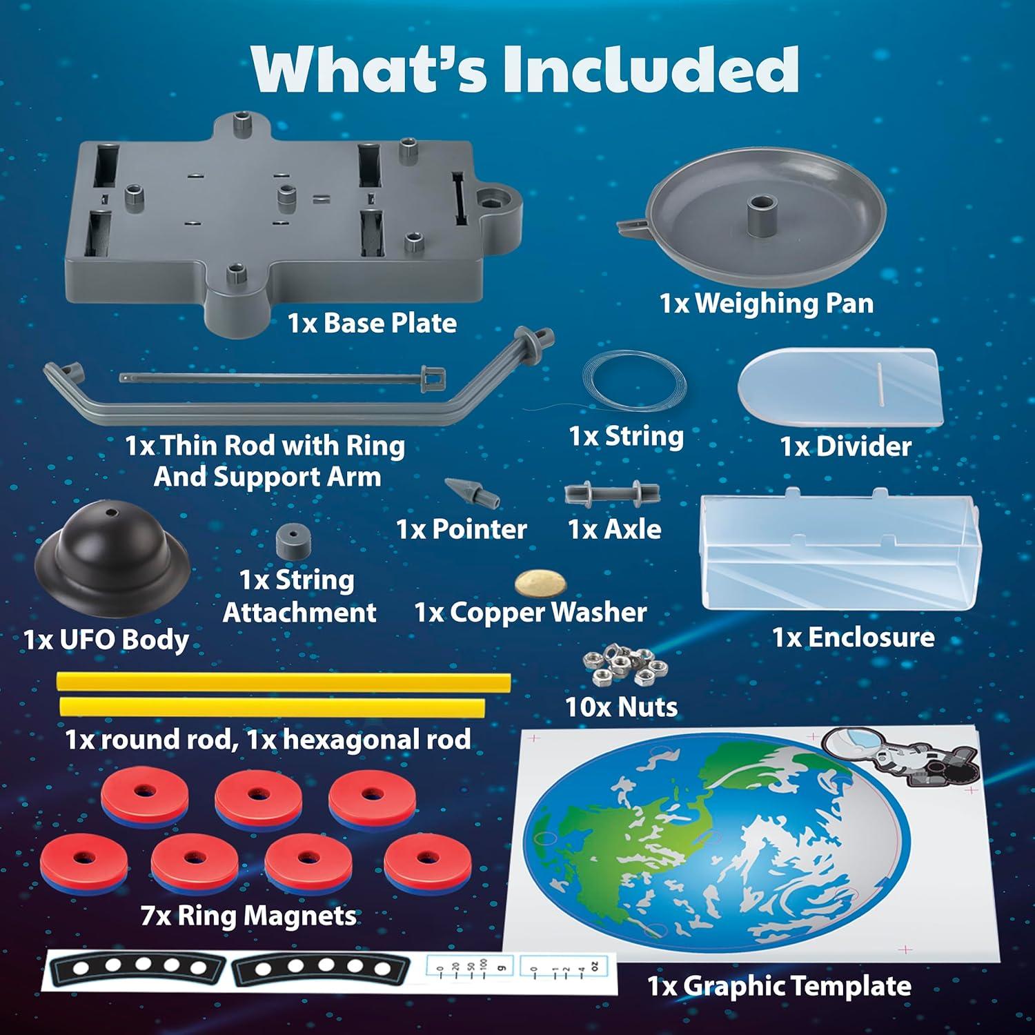 4M: KidzLabs Anti-Gravity Maglev - 7 Physics Projects, Magnetic Levitation STEM