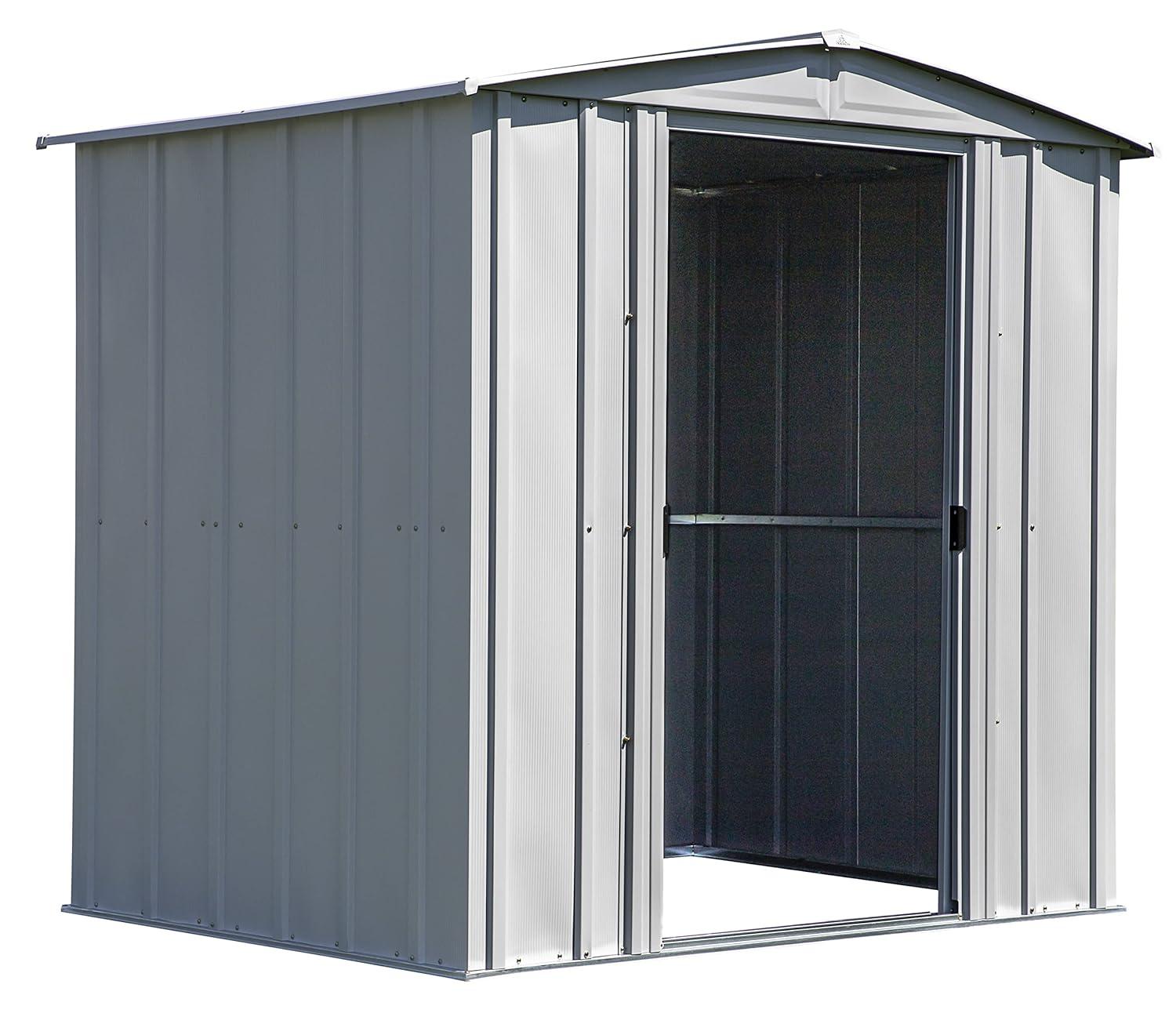 Arrow 6 ft. W x 5 ft. D Galvanized Steel Storage Shed
