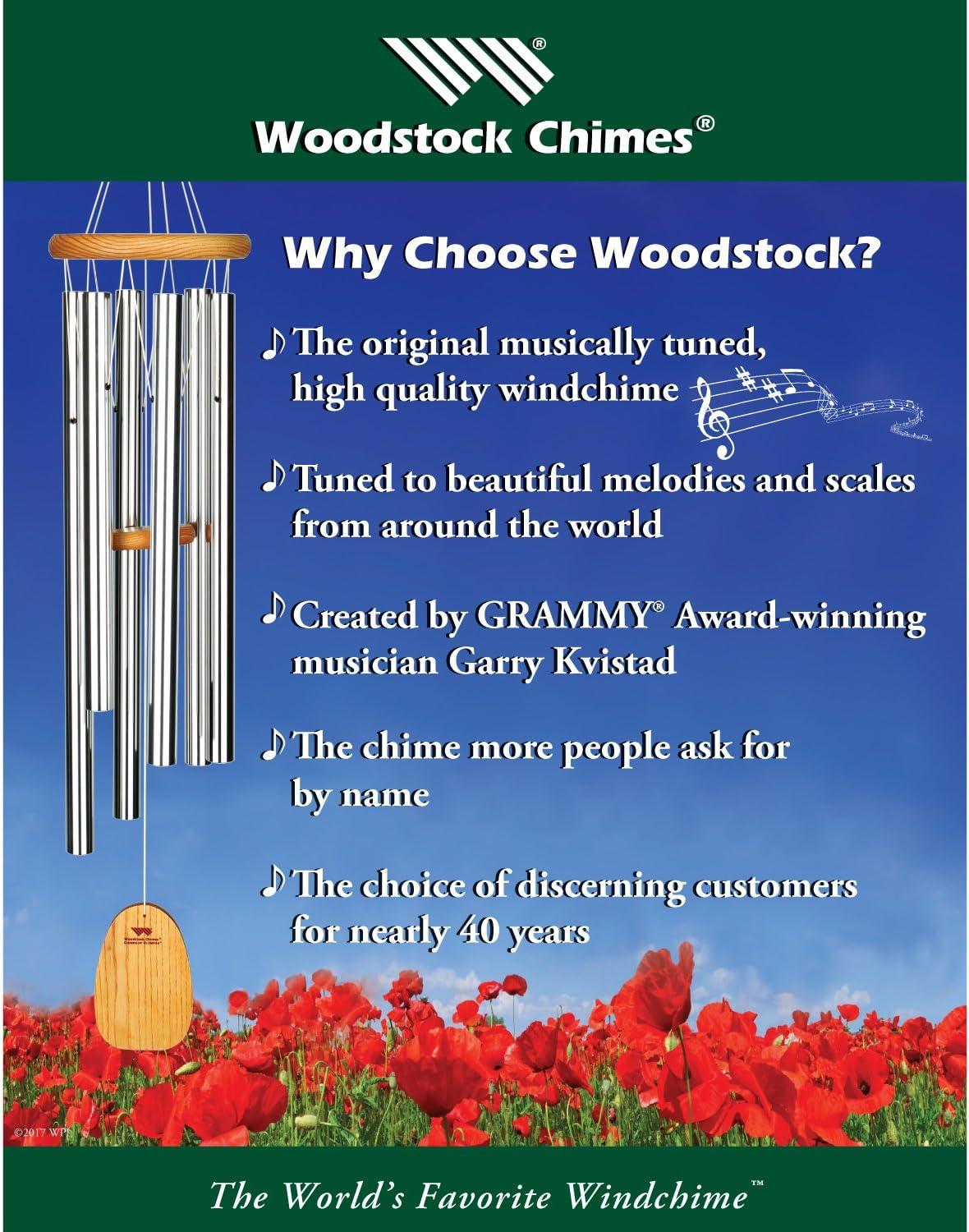 Woodstock Windchimes Moonlight Solar Chime Bronze, Wind Chimes For Outside, Wind Chimes For Garden, Patio, and Outdoor Decor, 29"L