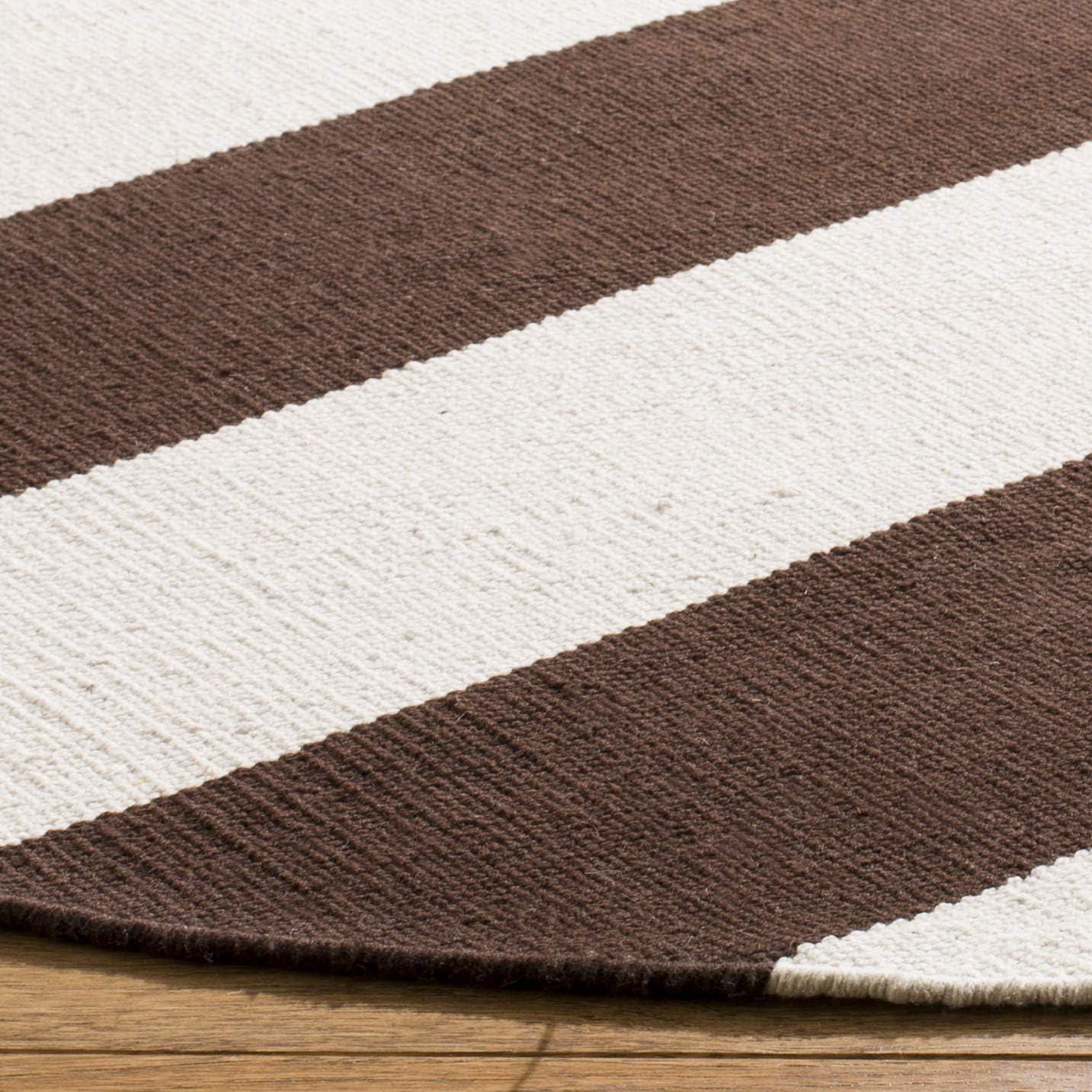 Montauk MTK712 Hand Woven Indoor Accent Rug - Chocolate/Ivory - 4'x6' - Safavieh