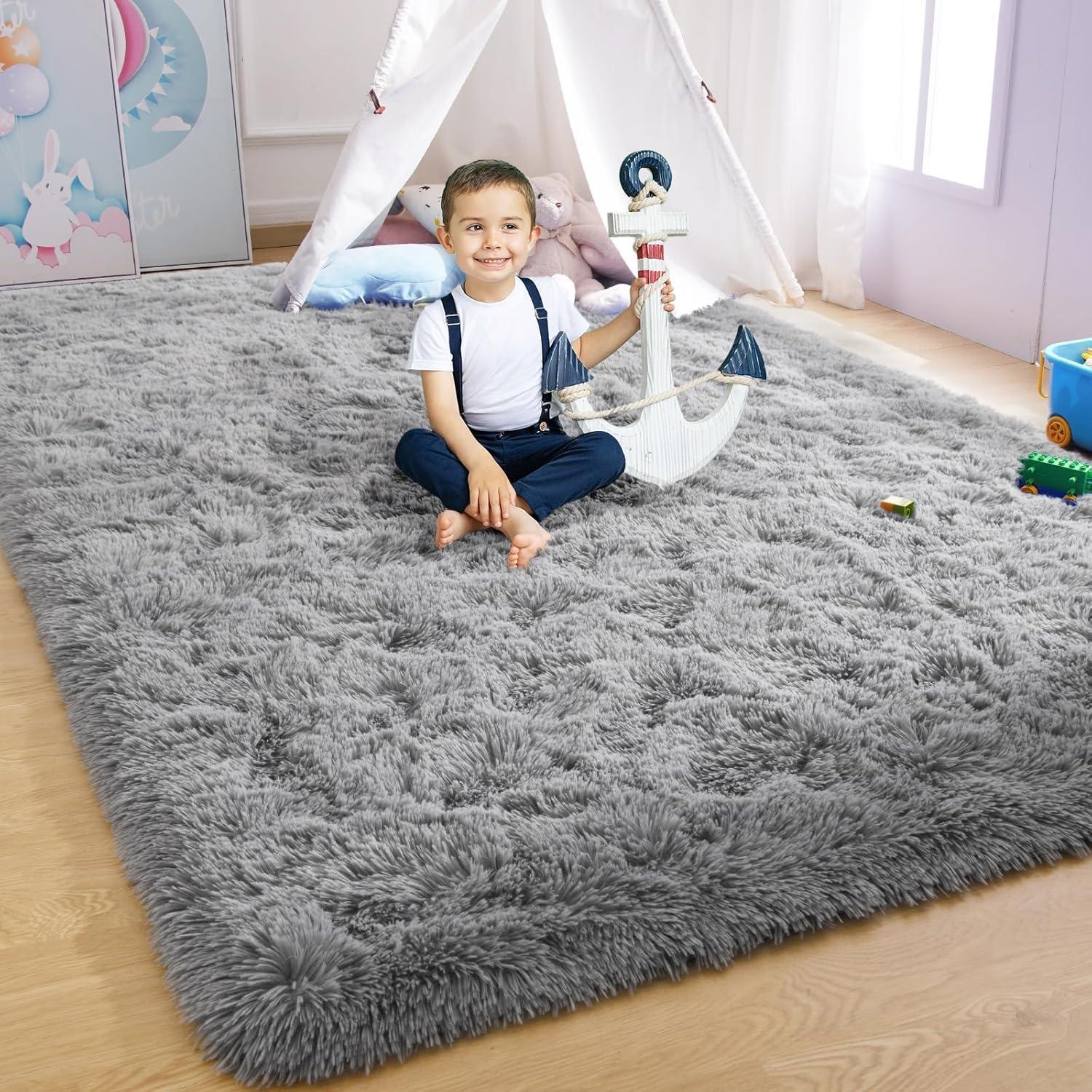 nuLOOM Cloud Shag Accent Rug, 3x5, Gray