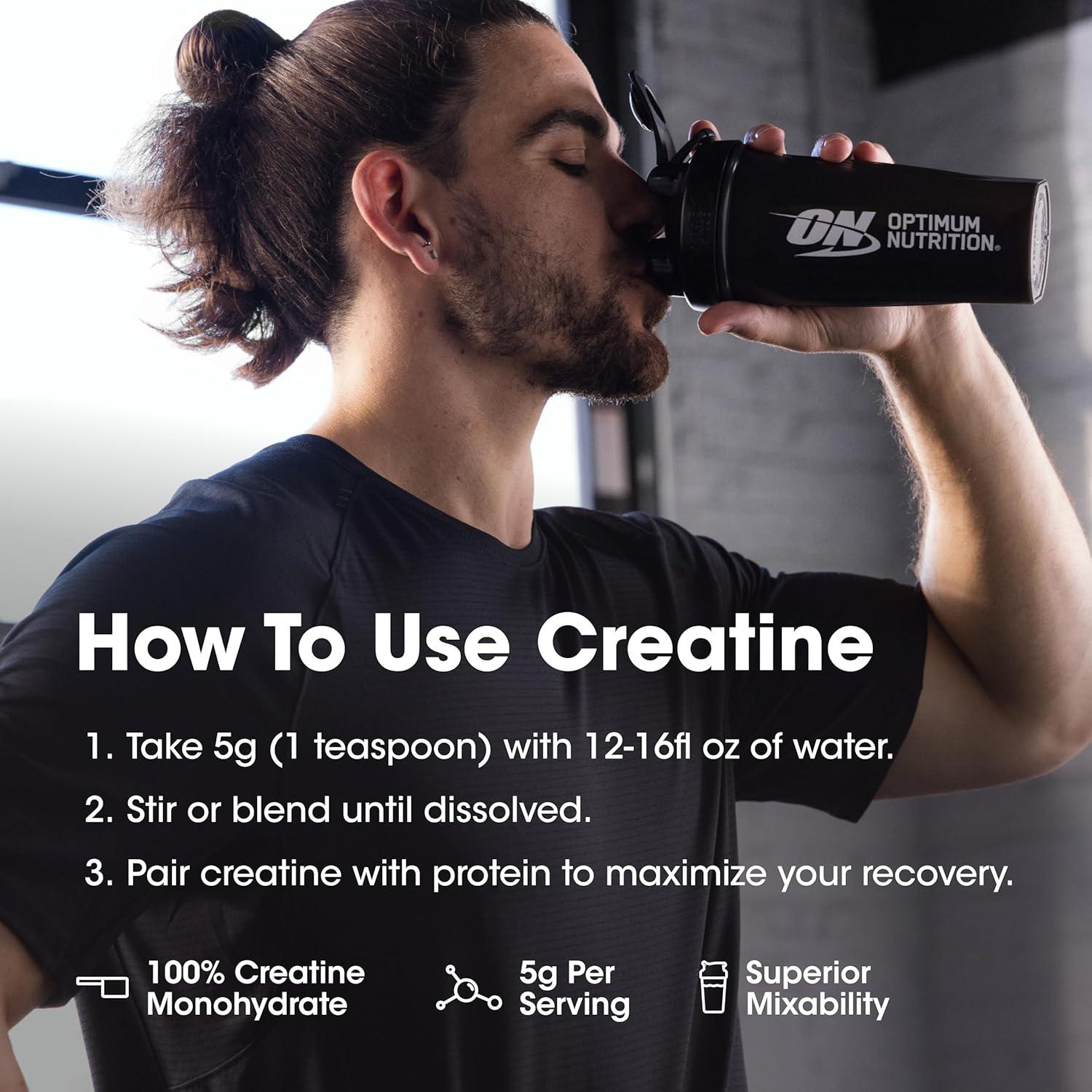 Optimum Nutrition Creatine Sports Nutrition Supplement Powder - 300g: Energy, Dieting, Powder Form