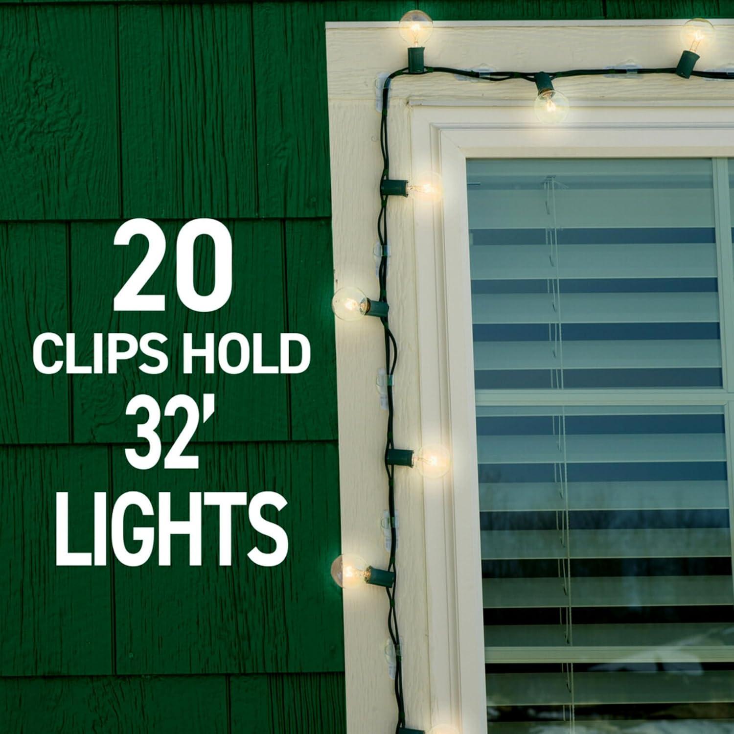 Command 17017CLR-AWES Outdoor Light Clips, Foam Strip, Clear, 16-Pk. - Quantity 4
