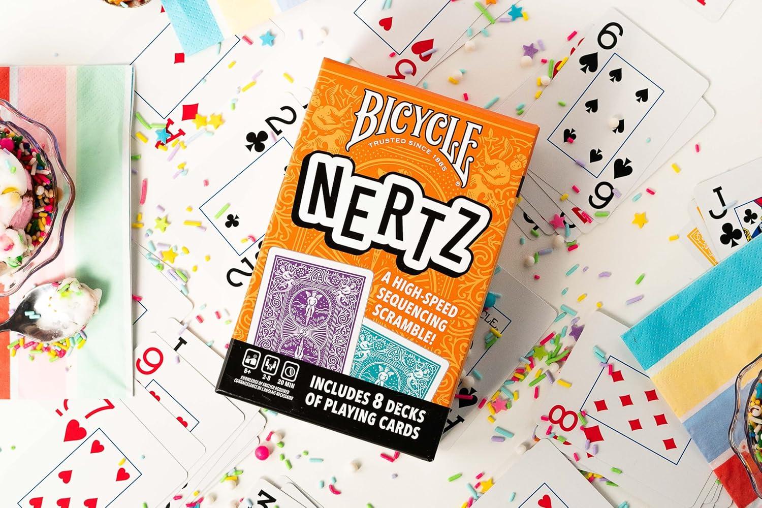 Bicycle Nertz Playing Cards Game Multiplayer Solitaire (up to 8 Players)