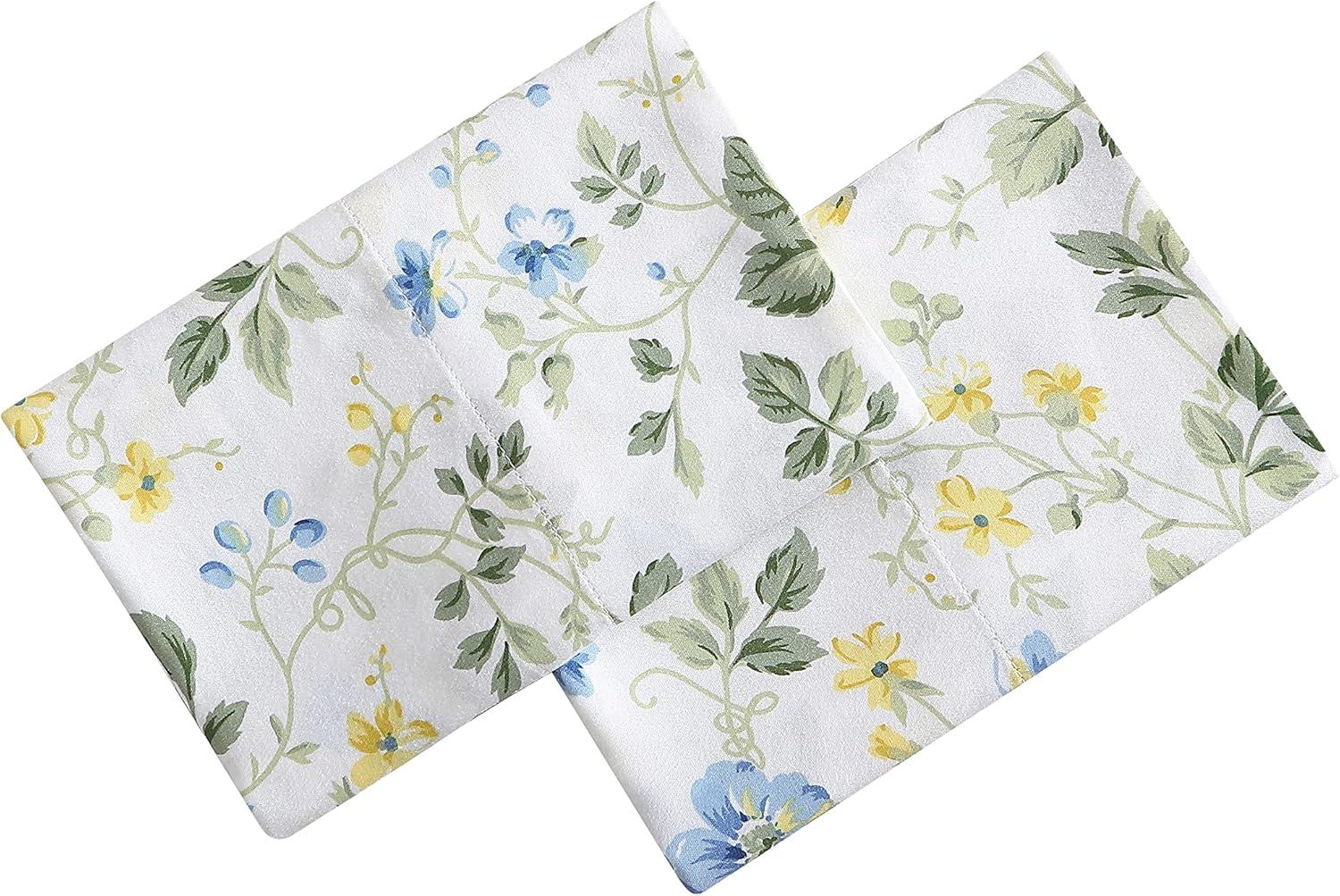 Laura Ashley Printed Cotton Sateen Pillowcase Set