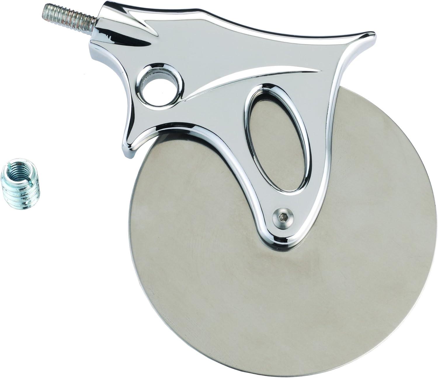 Chrome and Stainless Steel Pizza Cutter Kit with Customizable Handle