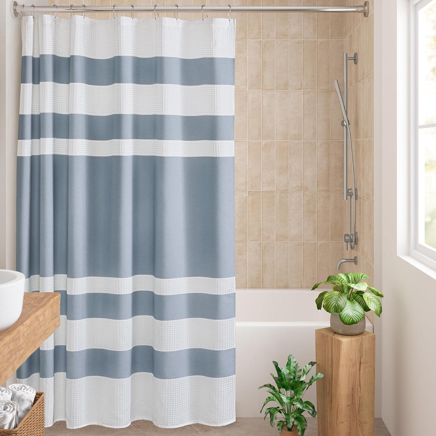 Striped Single Shower Curtain