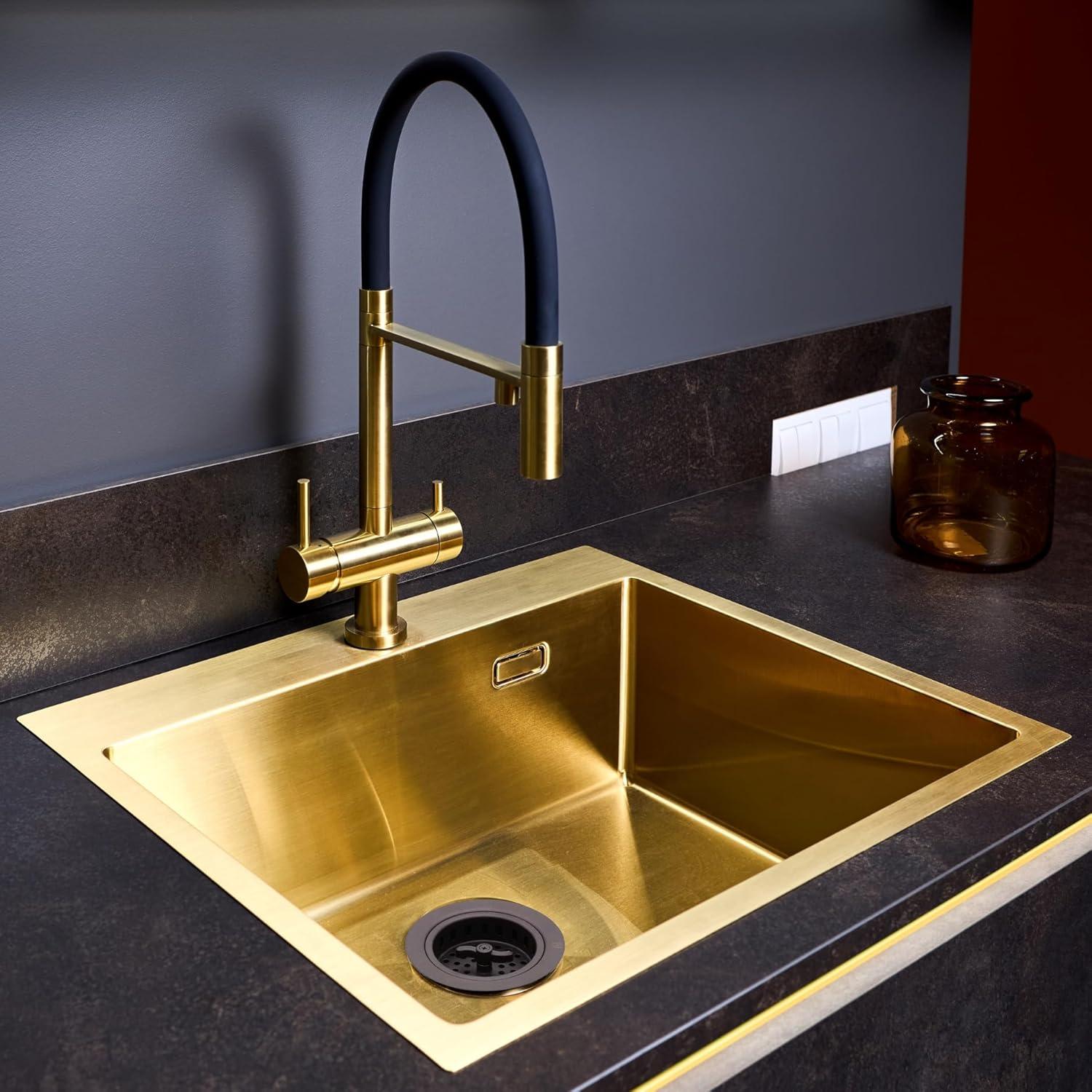 3-1/2" Wing Nut Twist Style Kitchen Sink Basket Strainer