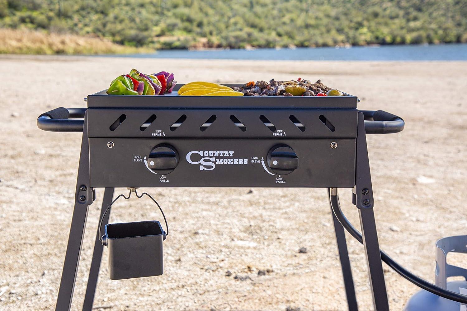 Country Smokers 2 - Burner Flat Top Gas Griddle