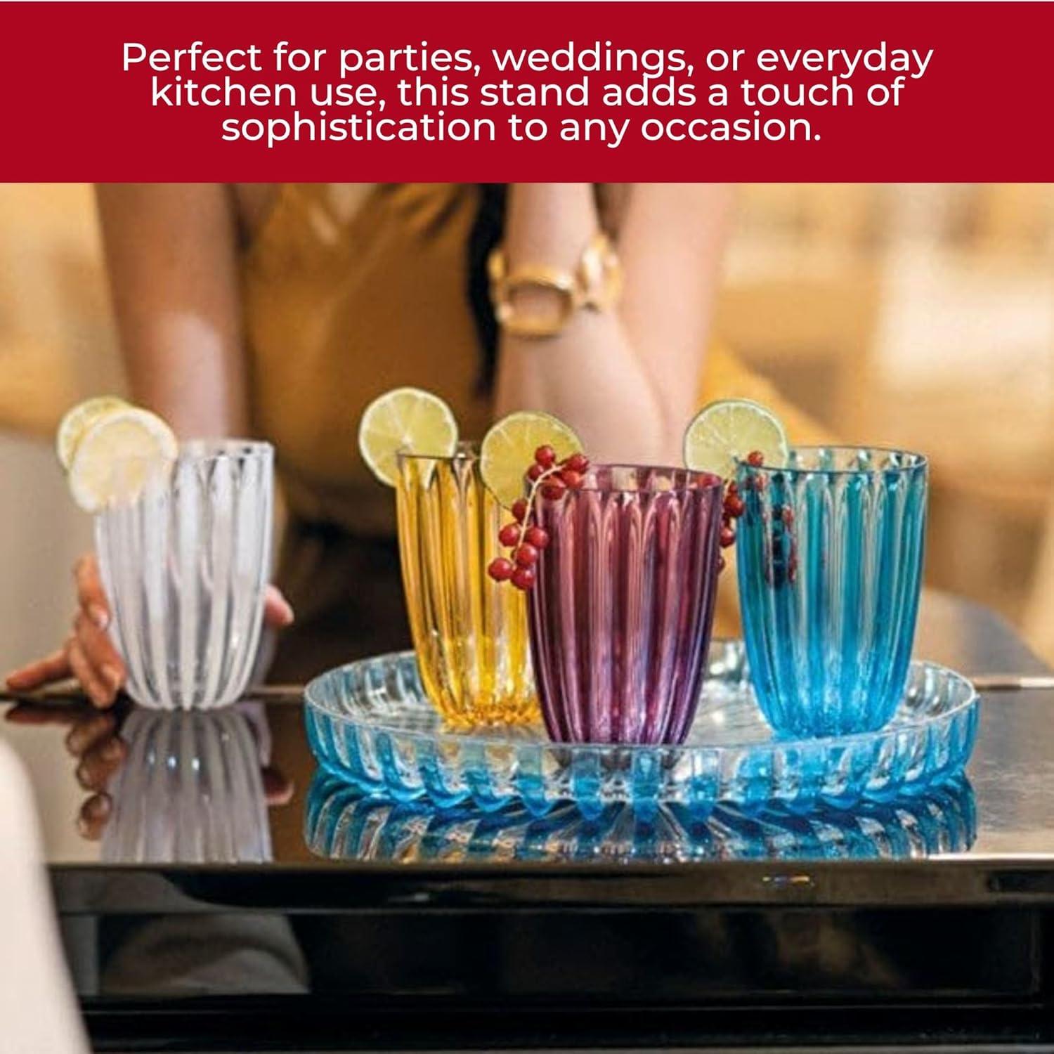 Guzzini Dolcevita Cake Serving Stand - Turquoise, Turquoise