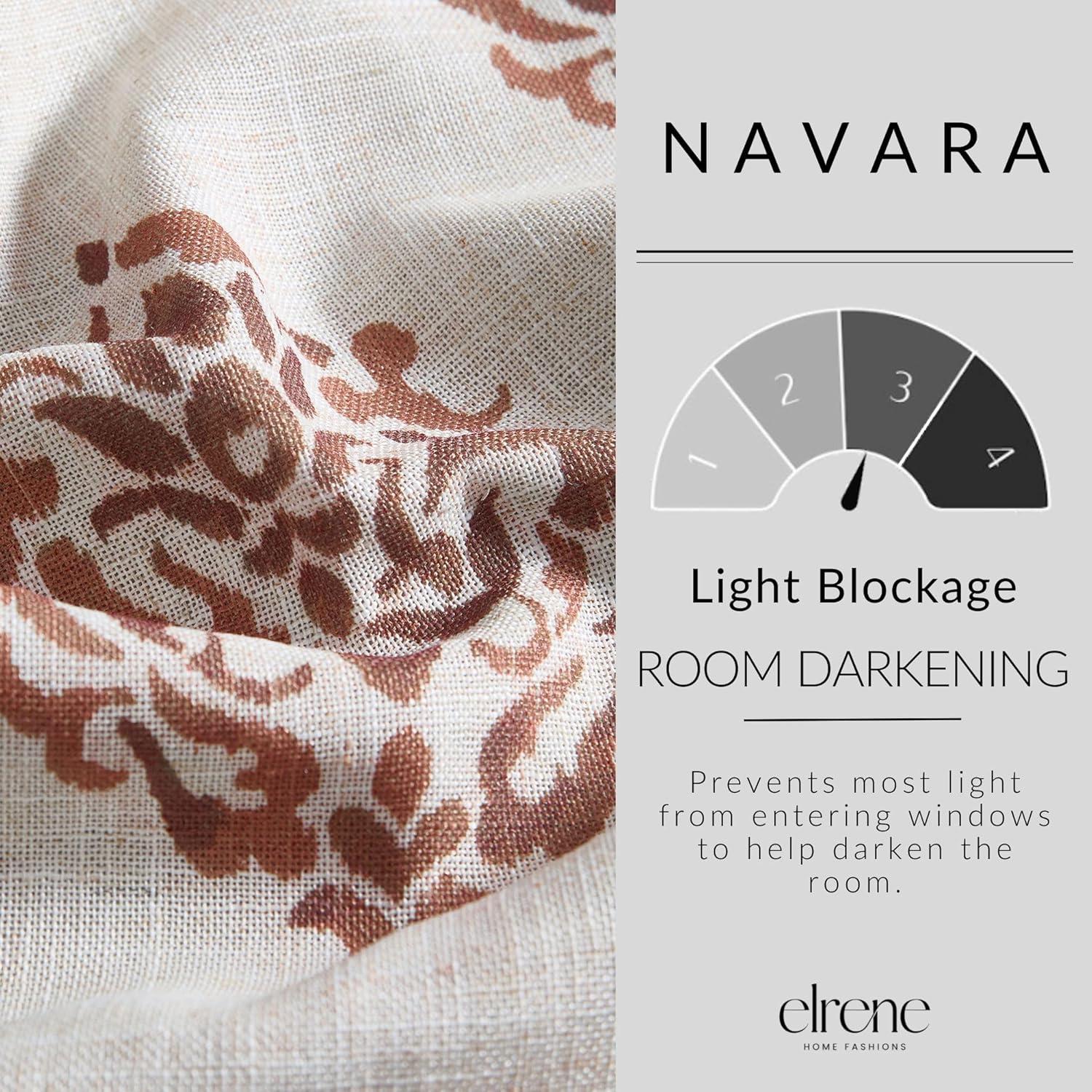 House of Hampton® Blanford Medallion Print Room Darkening Thermal Grommet Top Single Curtain Panel